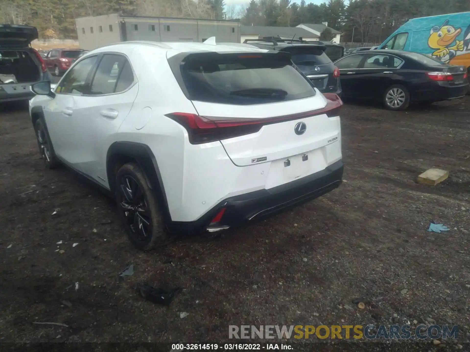 3 Фотография поврежденного автомобиля JTHR9JBH4M2037714 LEXUS UX 2021