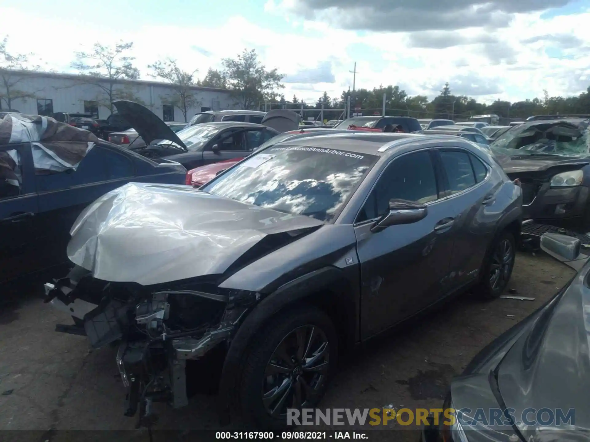 2 Photograph of a damaged car JTHR9JBH6M2049511 LEXUS UX 2021