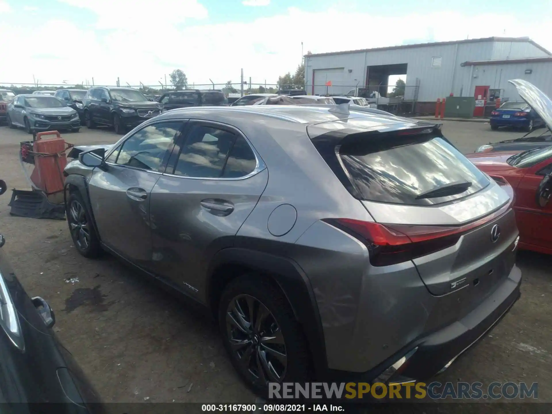 3 Фотография поврежденного автомобиля JTHR9JBH6M2049511 LEXUS UX 2021