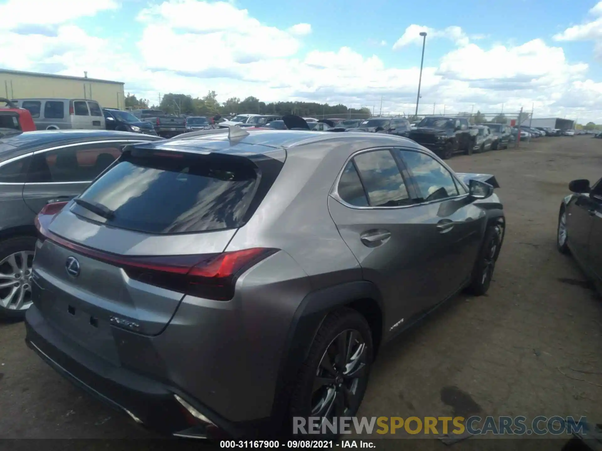 4 Фотография поврежденного автомобиля JTHR9JBH6M2049511 LEXUS UX 2021