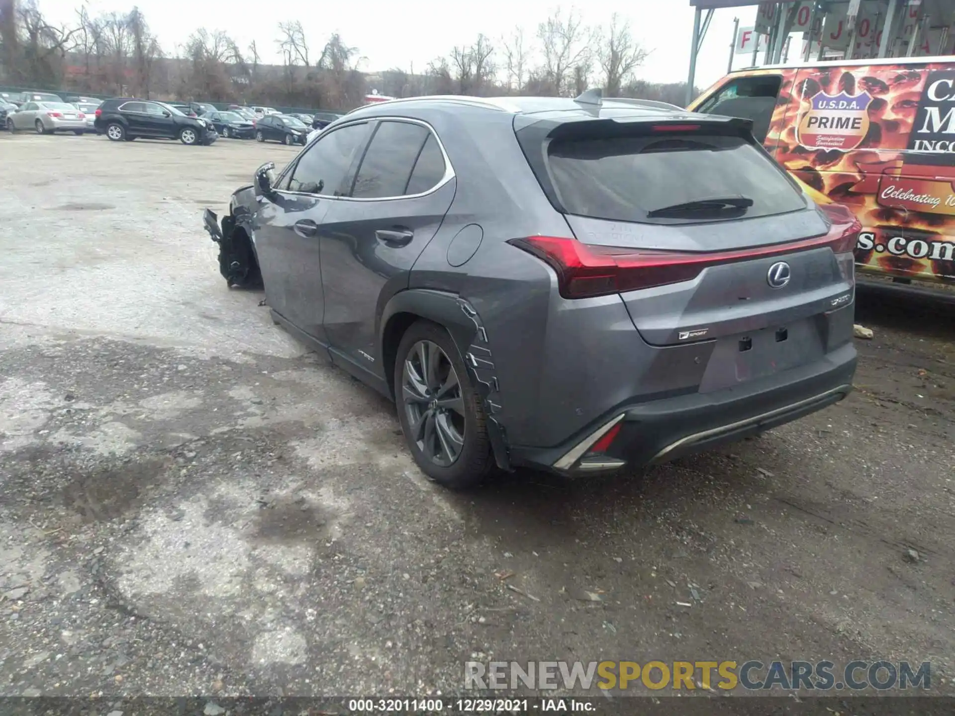 3 Фотография поврежденного автомобиля JTHR9JBH8M2043953 LEXUS UX 2021