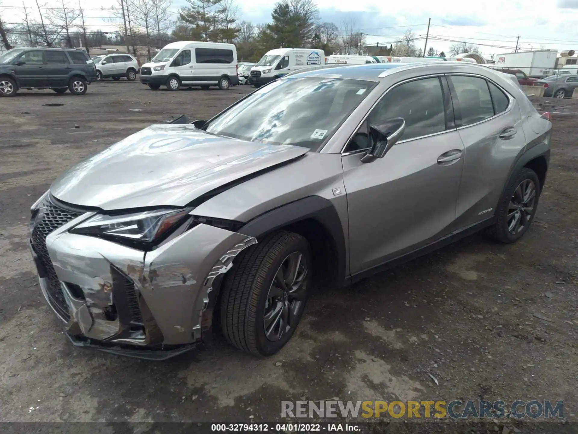 2 Фотография поврежденного автомобиля JTHR9JBH8M2048327 LEXUS UX 2021