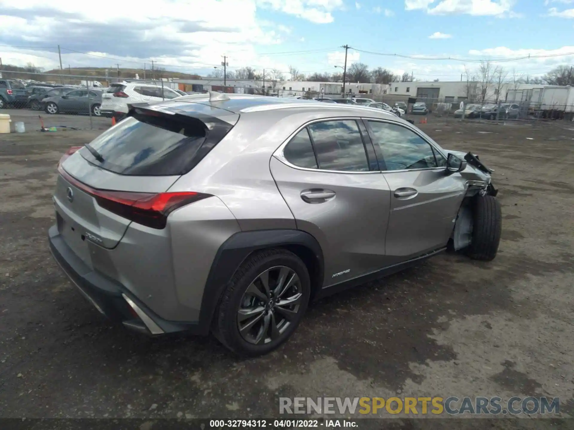 4 Фотография поврежденного автомобиля JTHR9JBH8M2048327 LEXUS UX 2021