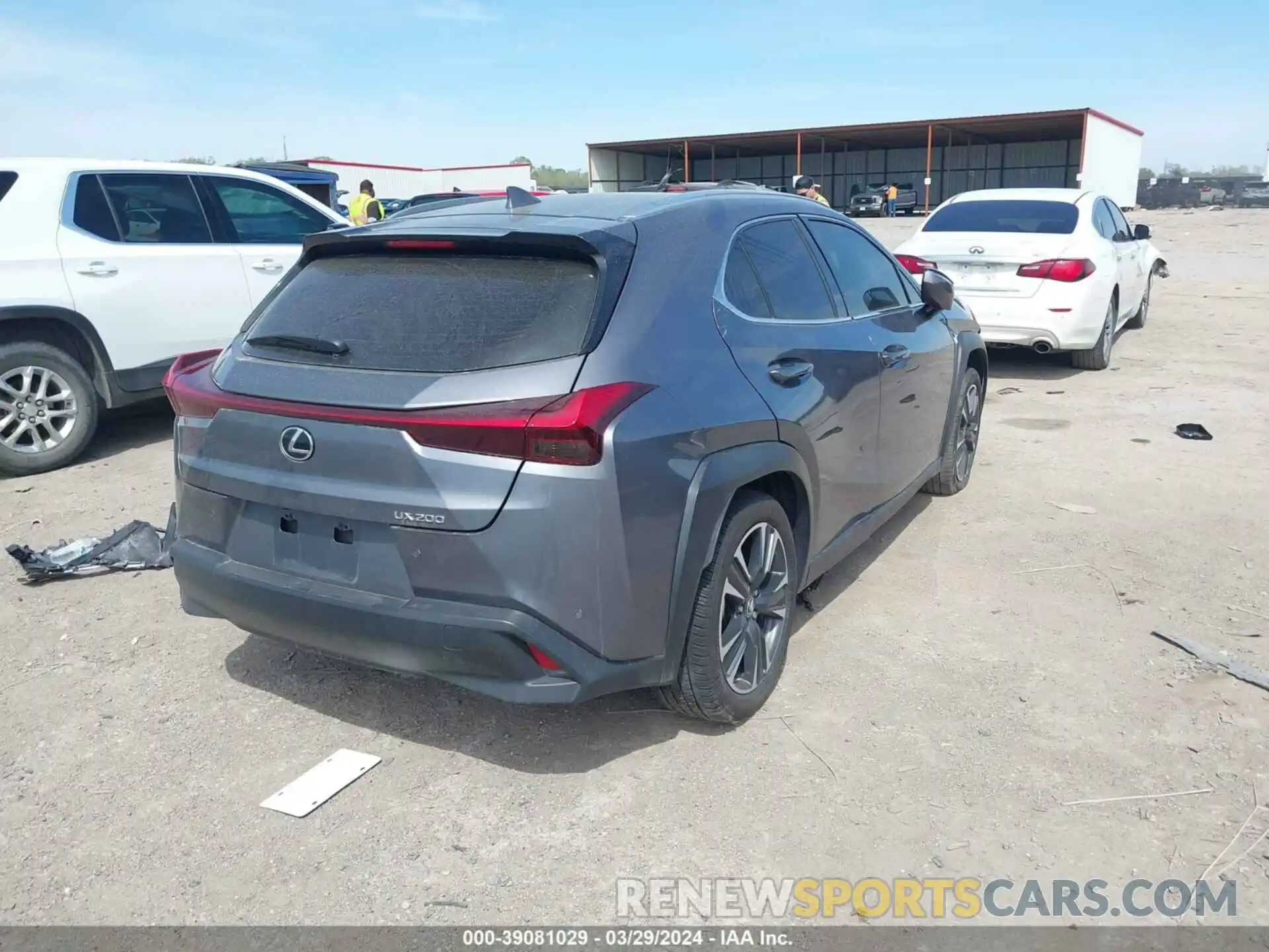 4 Фотография поврежденного автомобиля JTHX3JBH3M2036322 LEXUS UX 2021