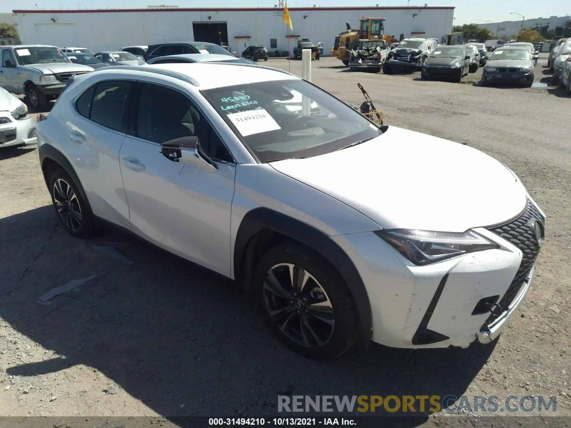 1 Photograph of a damaged car JTHX3JBH3M2039141 LEXUS UX 2021