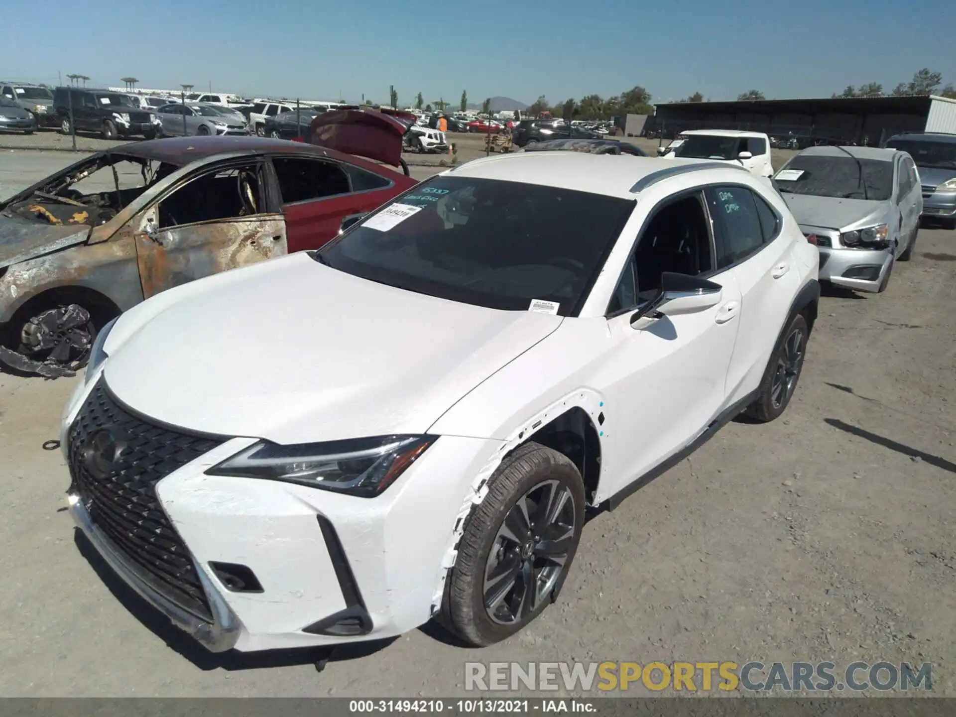 6 Фотография поврежденного автомобиля JTHX3JBH3M2039141 LEXUS UX 2021