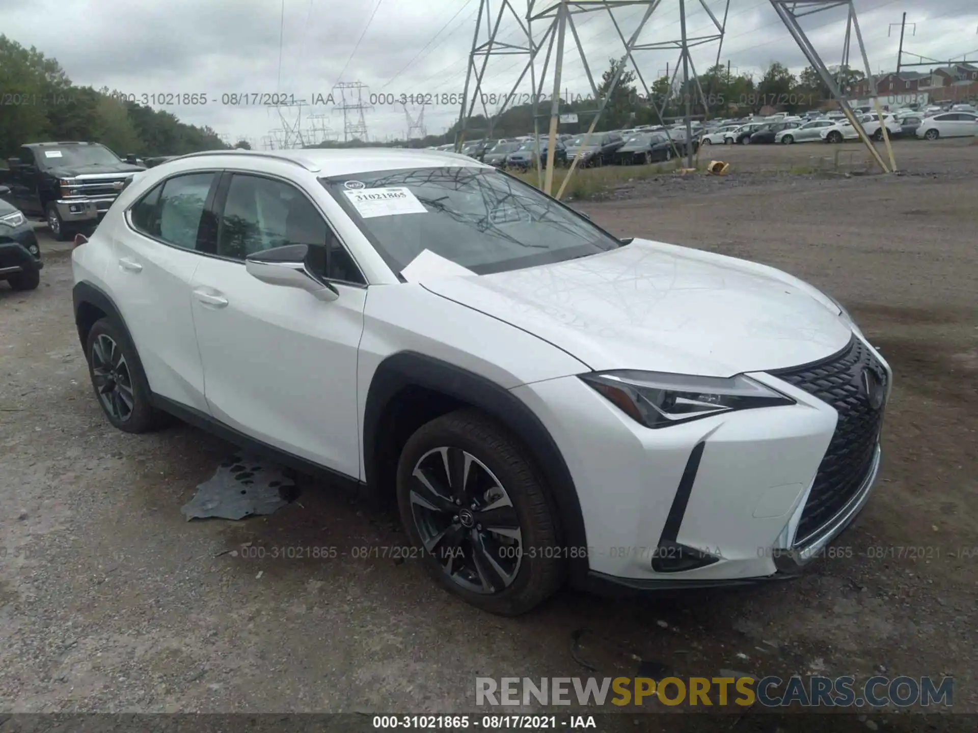 1 Photograph of a damaged car JTHX3JBH4M2035406 LEXUS UX 2021