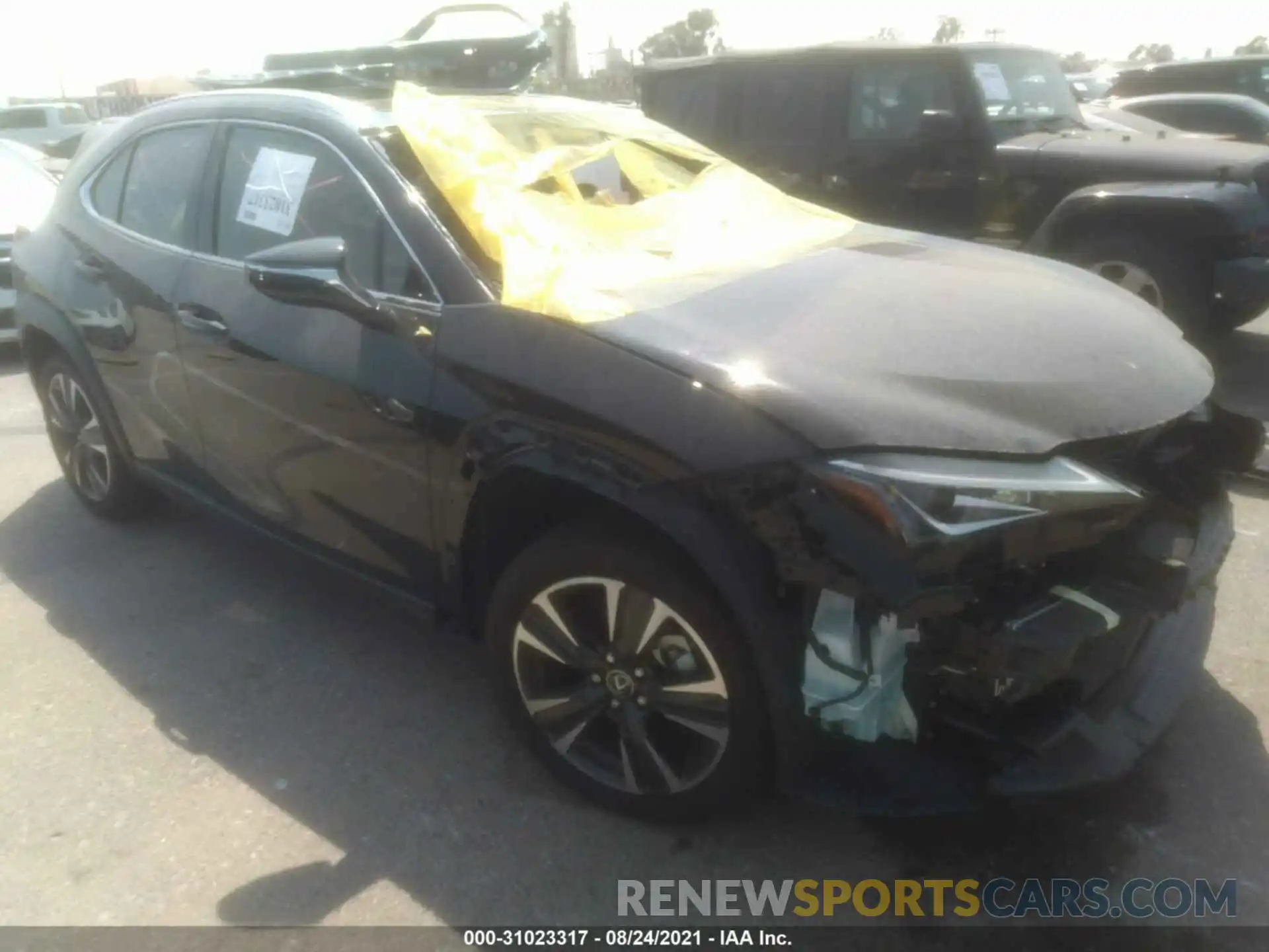 1 Photograph of a damaged car JTHX3JBH5M2039898 LEXUS UX 2021