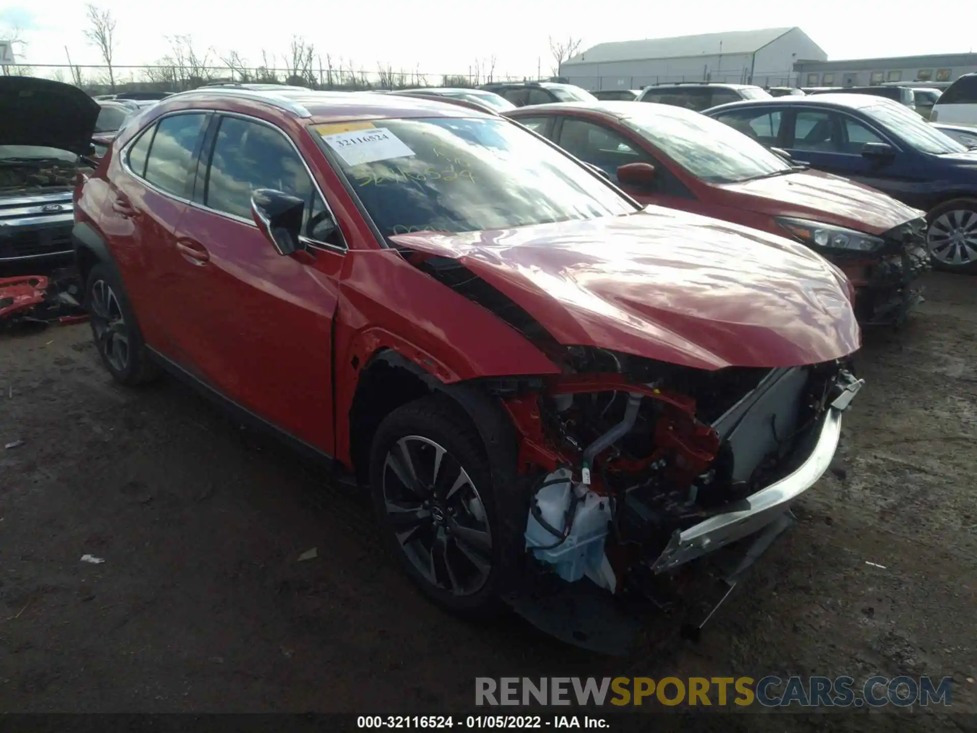 1 Photograph of a damaged car JTHX3JBH7M2043502 LEXUS UX 2021