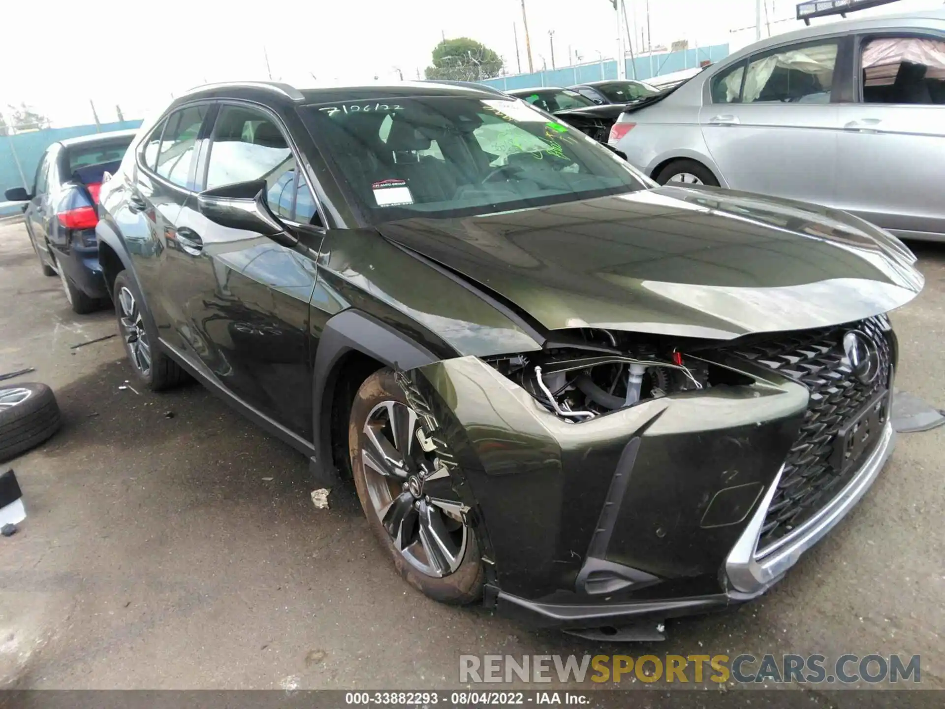 1 Photograph of a damaged car JTHX3JBH7M2045430 LEXUS UX 2021