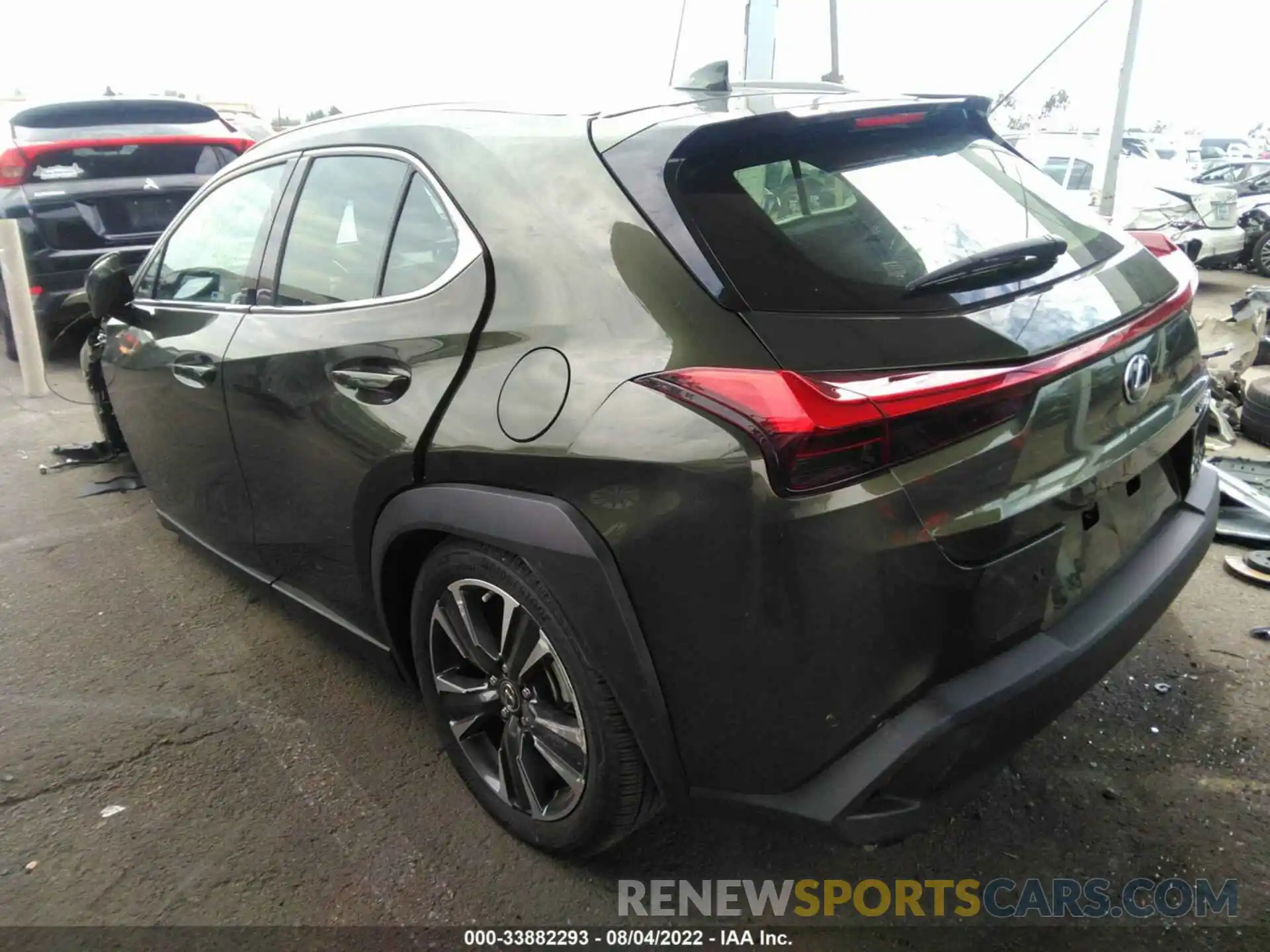 3 Photograph of a damaged car JTHX3JBH7M2045430 LEXUS UX 2021