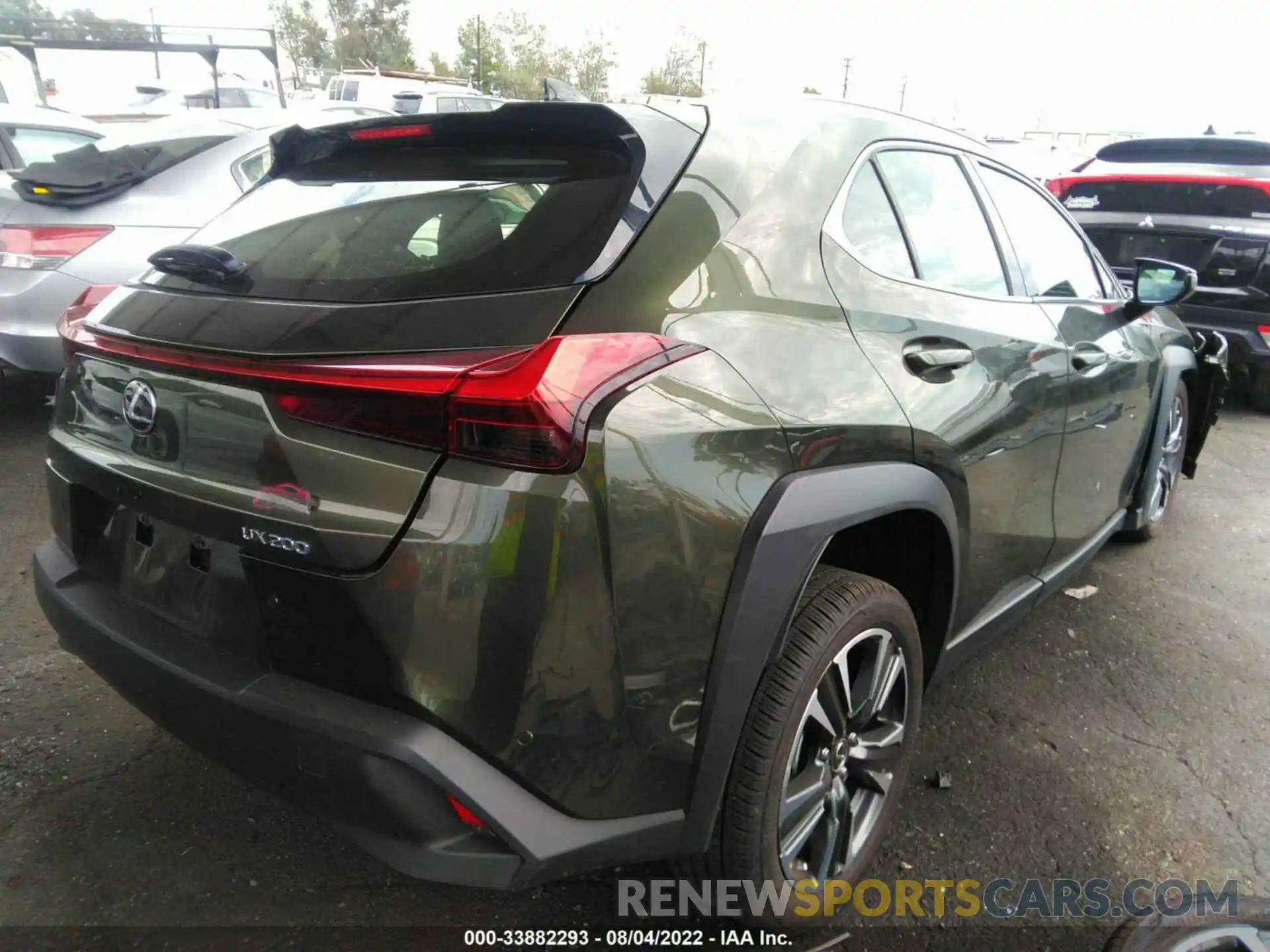 4 Photograph of a damaged car JTHX3JBH7M2045430 LEXUS UX 2021