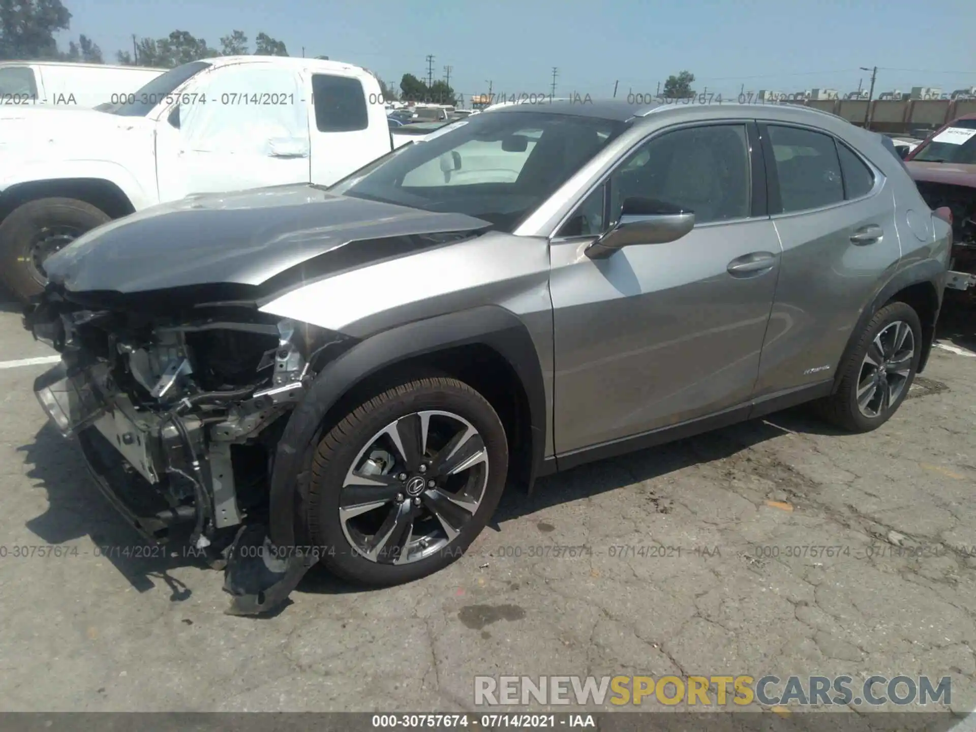 2 Photograph of a damaged car JTHX9JBH0M2041069 LEXUS UX 2021