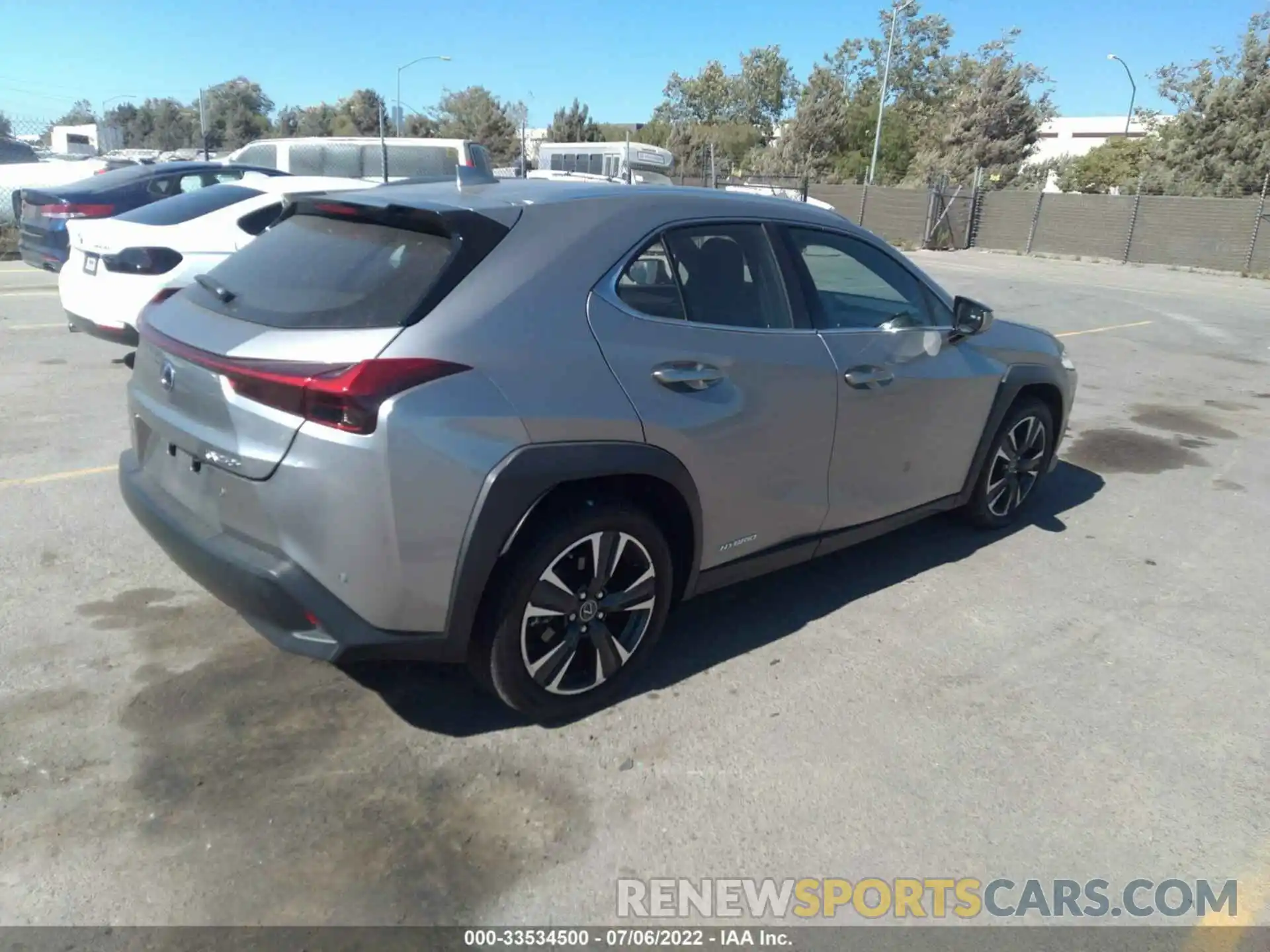 4 Фотография поврежденного автомобиля JTHX9JBH1M2044627 LEXUS UX 2021