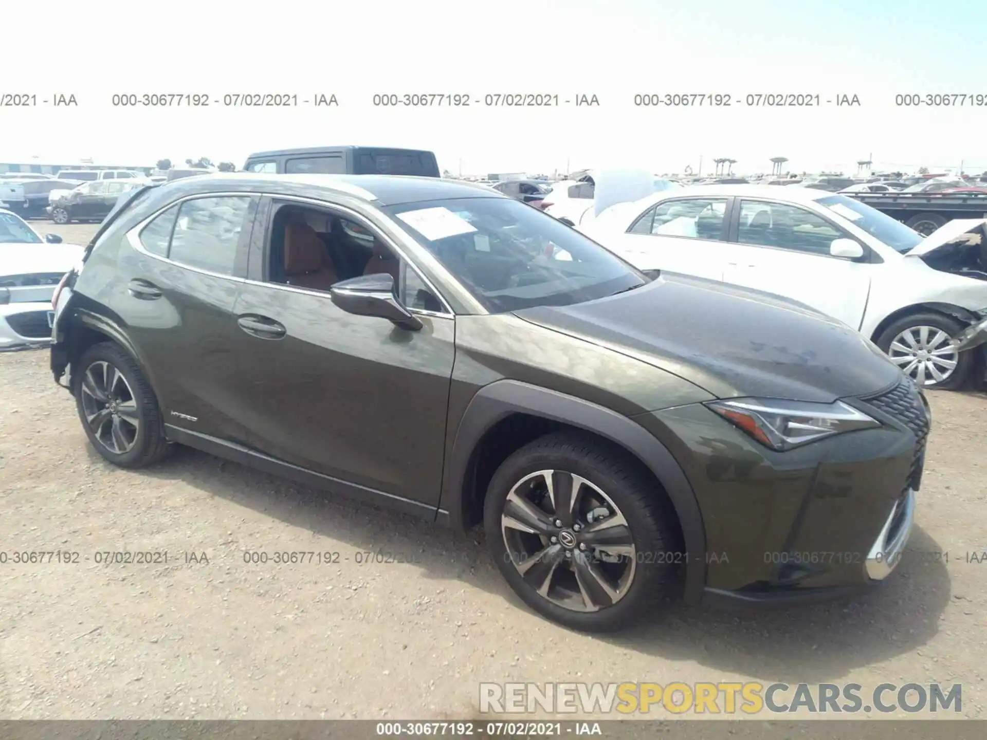 1 Photograph of a damaged car JTHX9JBH1M2045292 LEXUS UX 2021