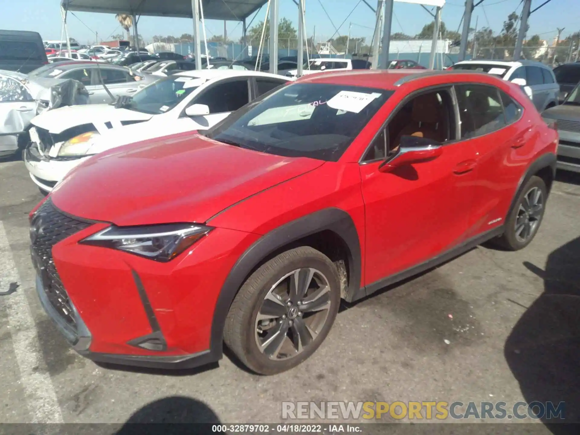 2 Фотография поврежденного автомобиля JTHX9JBH3M2054253 LEXUS UX 2021