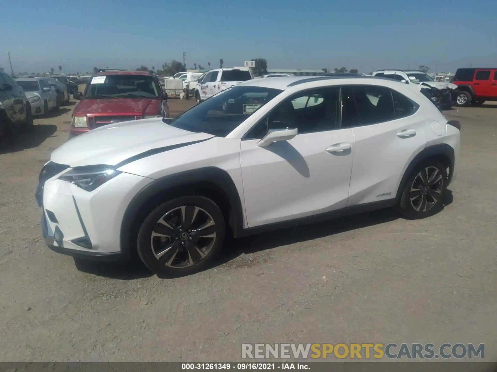 2 Фотография поврежденного автомобиля JTHX9JBH6M2042436 LEXUS UX 2021