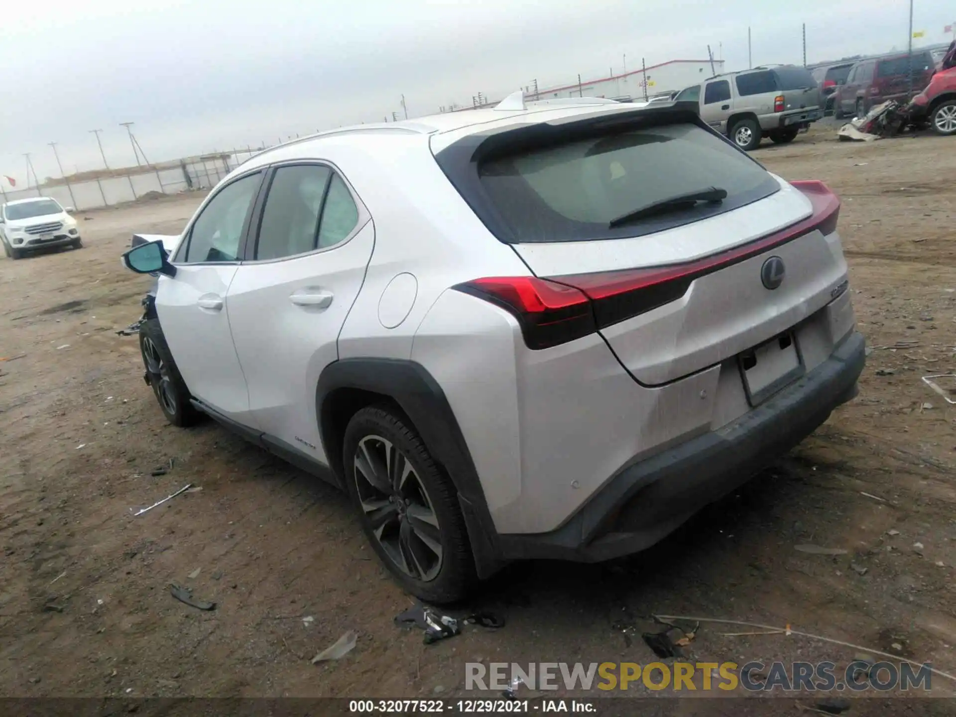 3 Фотография поврежденного автомобиля JTHX9JBH6M2049774 LEXUS UX 2021