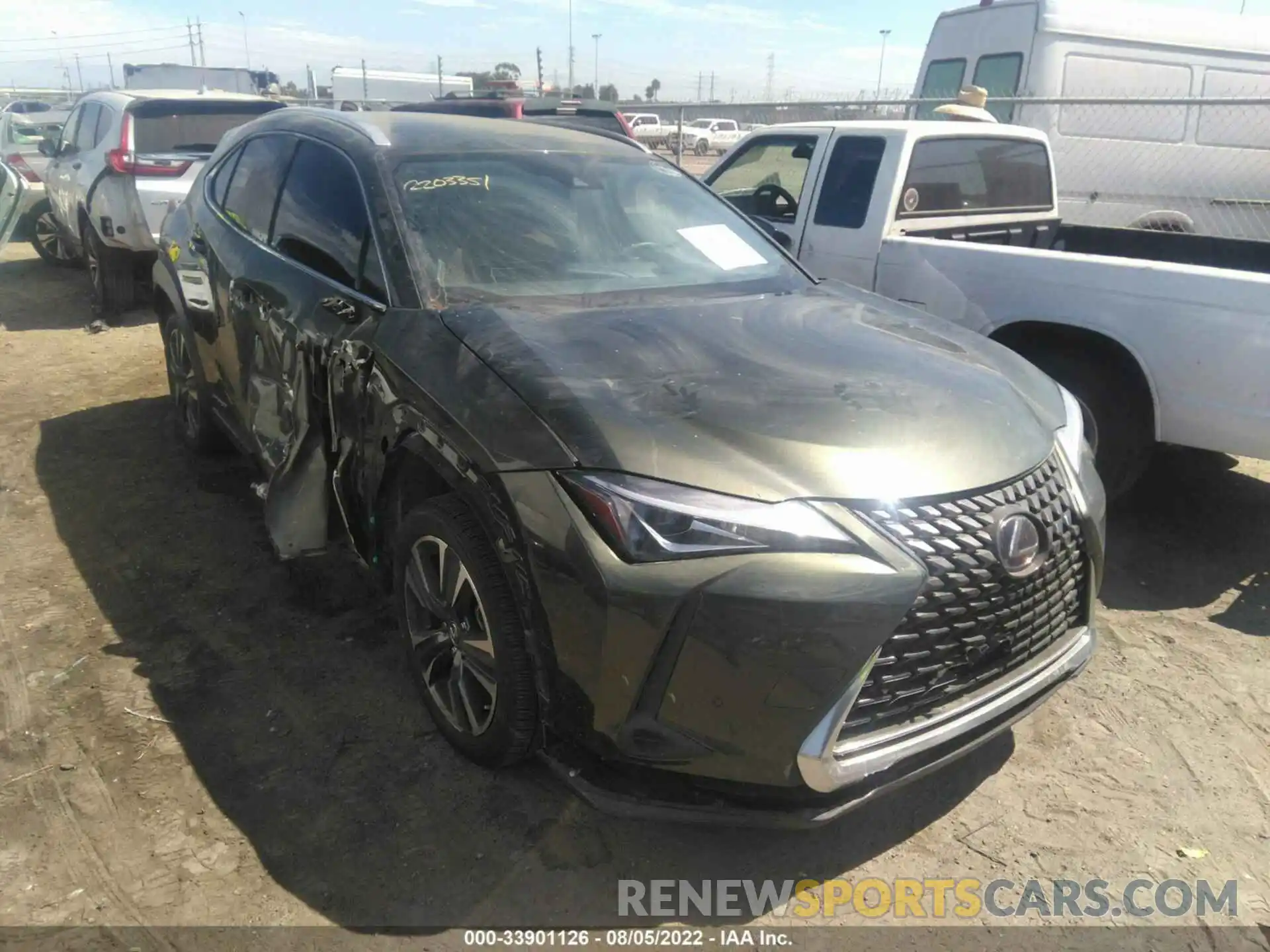 1 Photograph of a damaged car JTHX9JBH8M2052398 LEXUS UX 2021