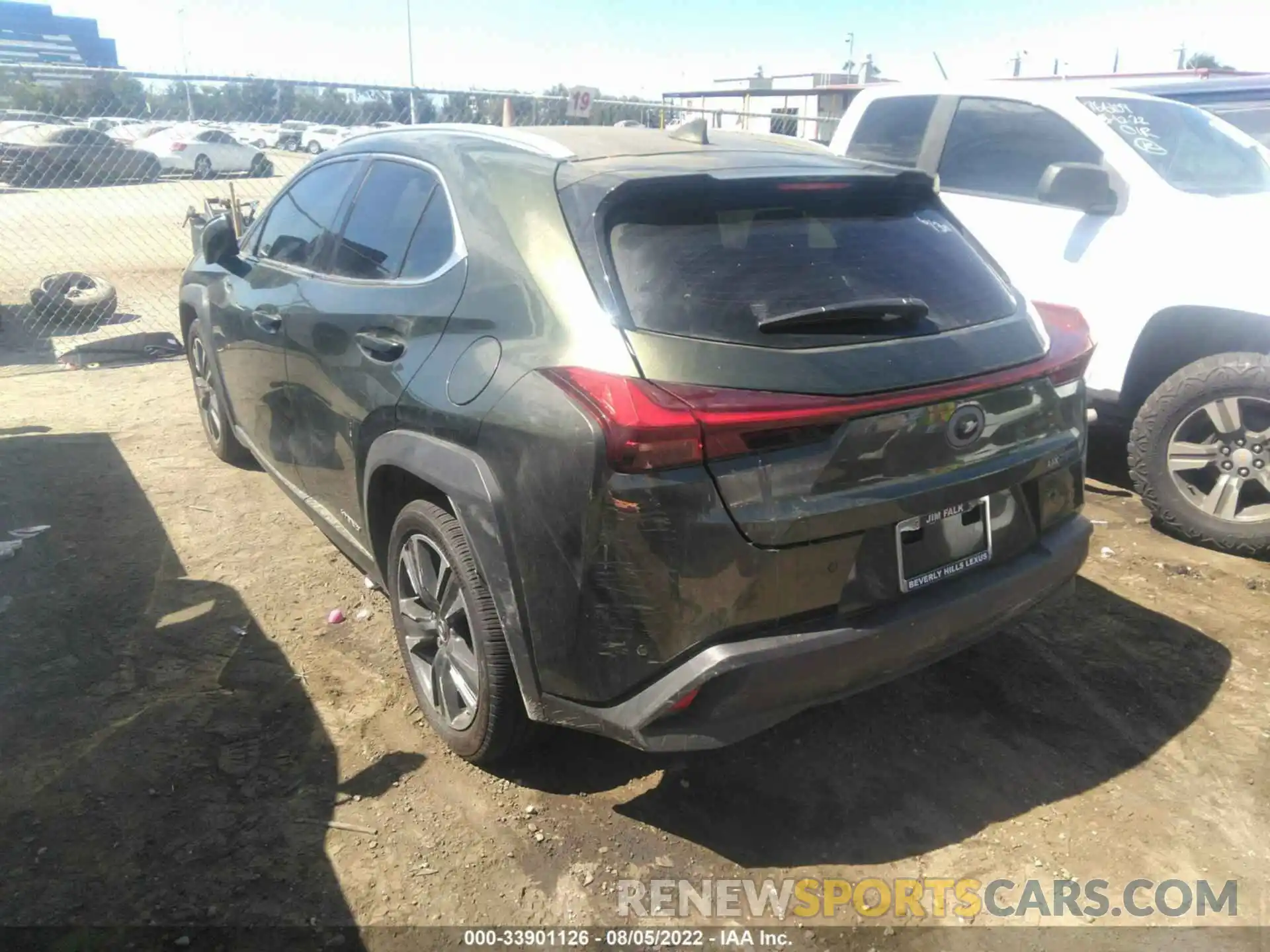 3 Photograph of a damaged car JTHX9JBH8M2052398 LEXUS UX 2021