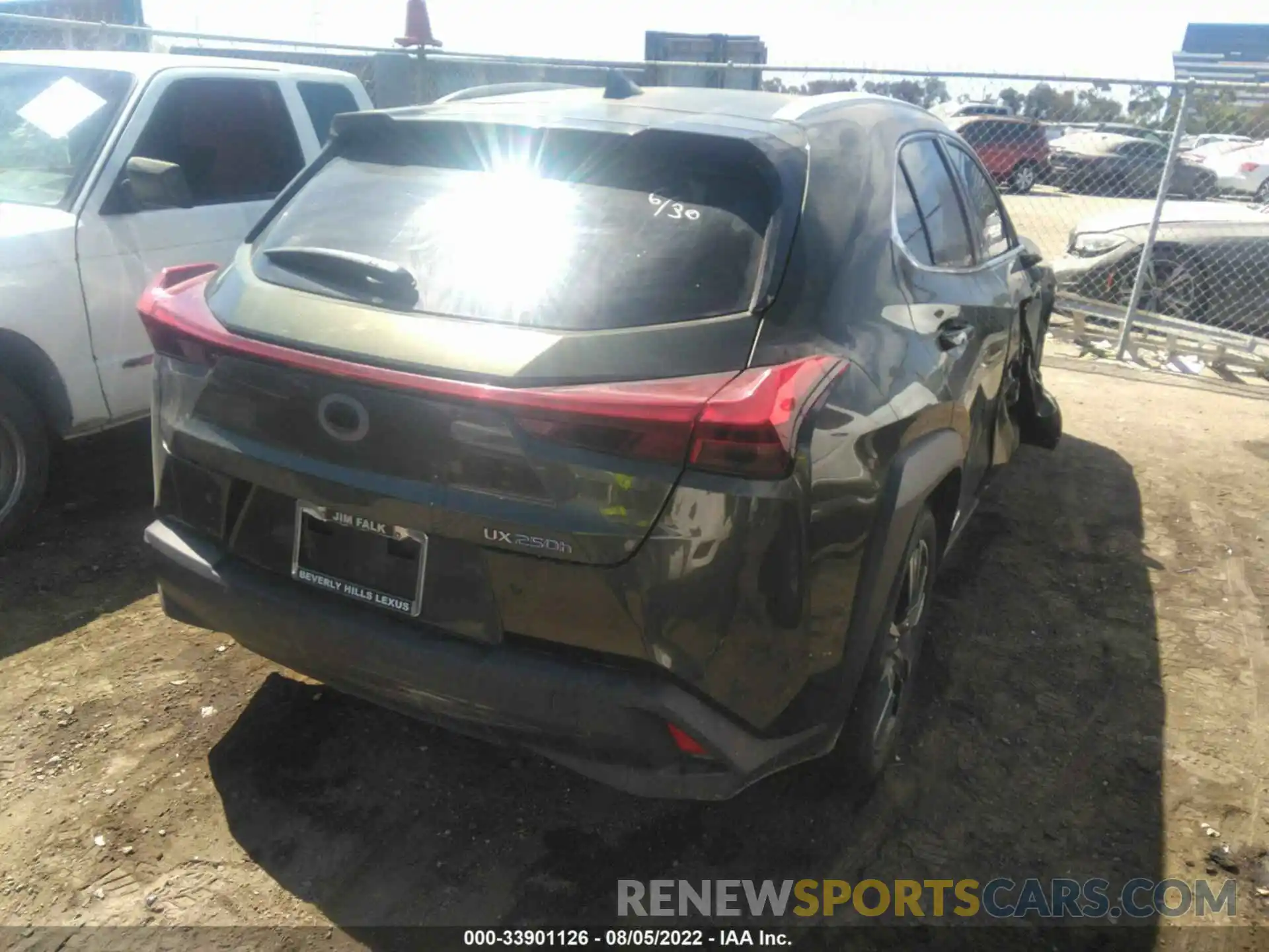 4 Photograph of a damaged car JTHX9JBH8M2052398 LEXUS UX 2021