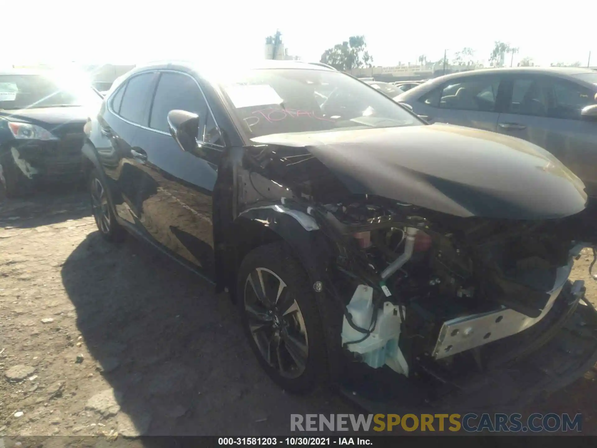 1 Photograph of a damaged car JTHX9JBH9M2039224 LEXUS UX 2021