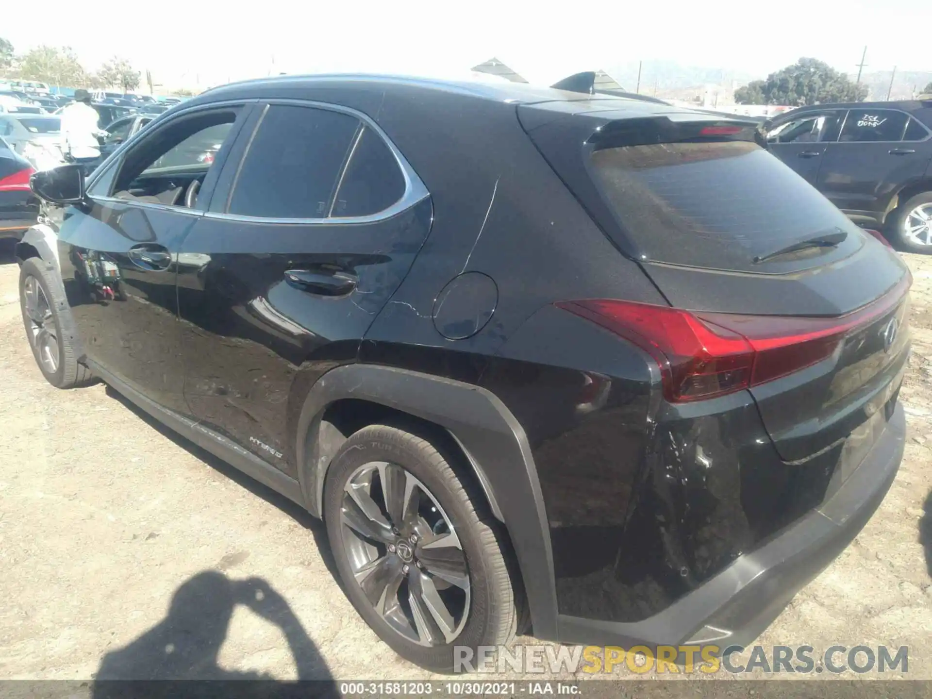 3 Фотография поврежденного автомобиля JTHX9JBH9M2039224 LEXUS UX 2021