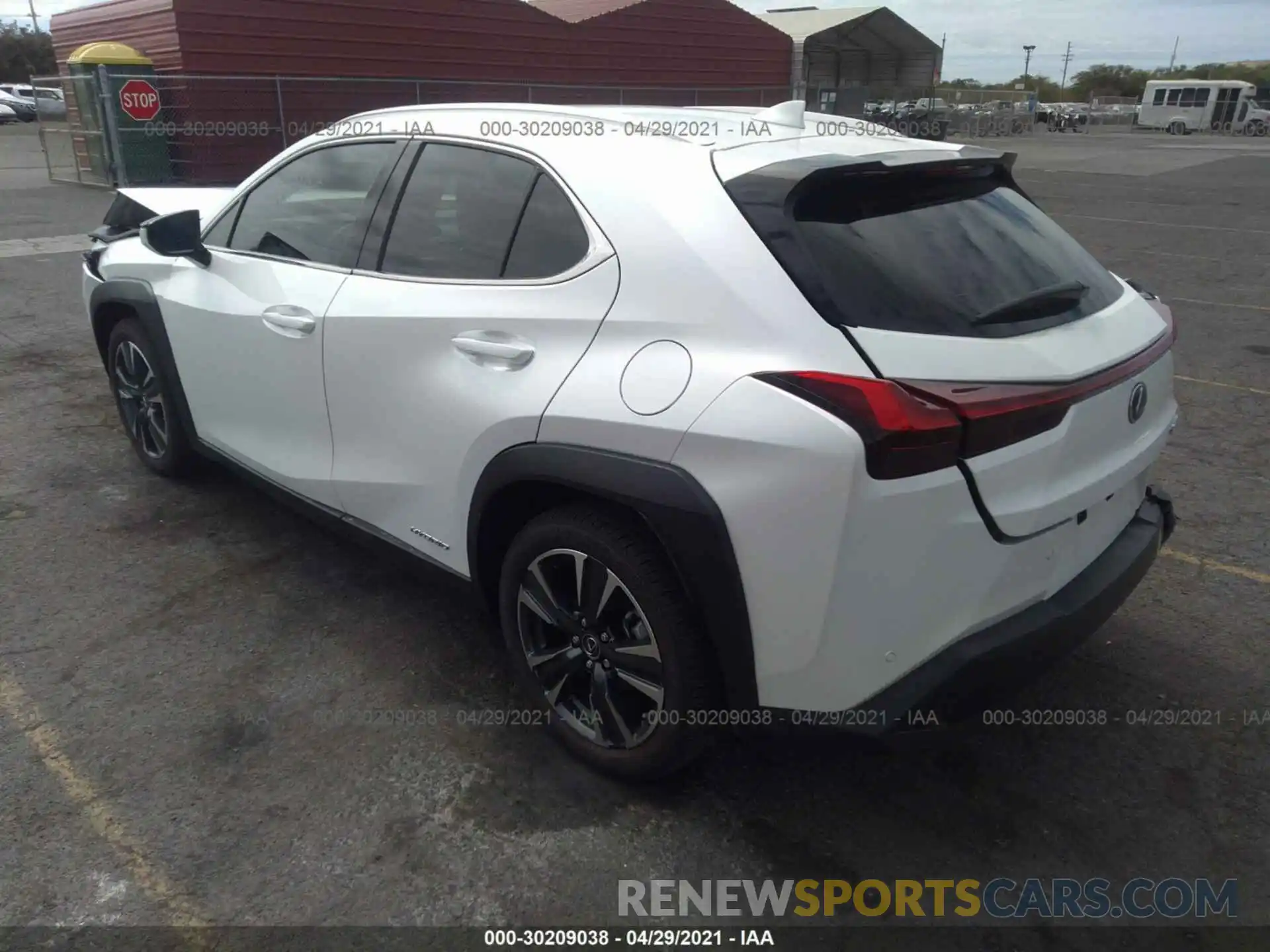 3 Фотография поврежденного автомобиля JTHX9JBH9M2041555 LEXUS UX 2021