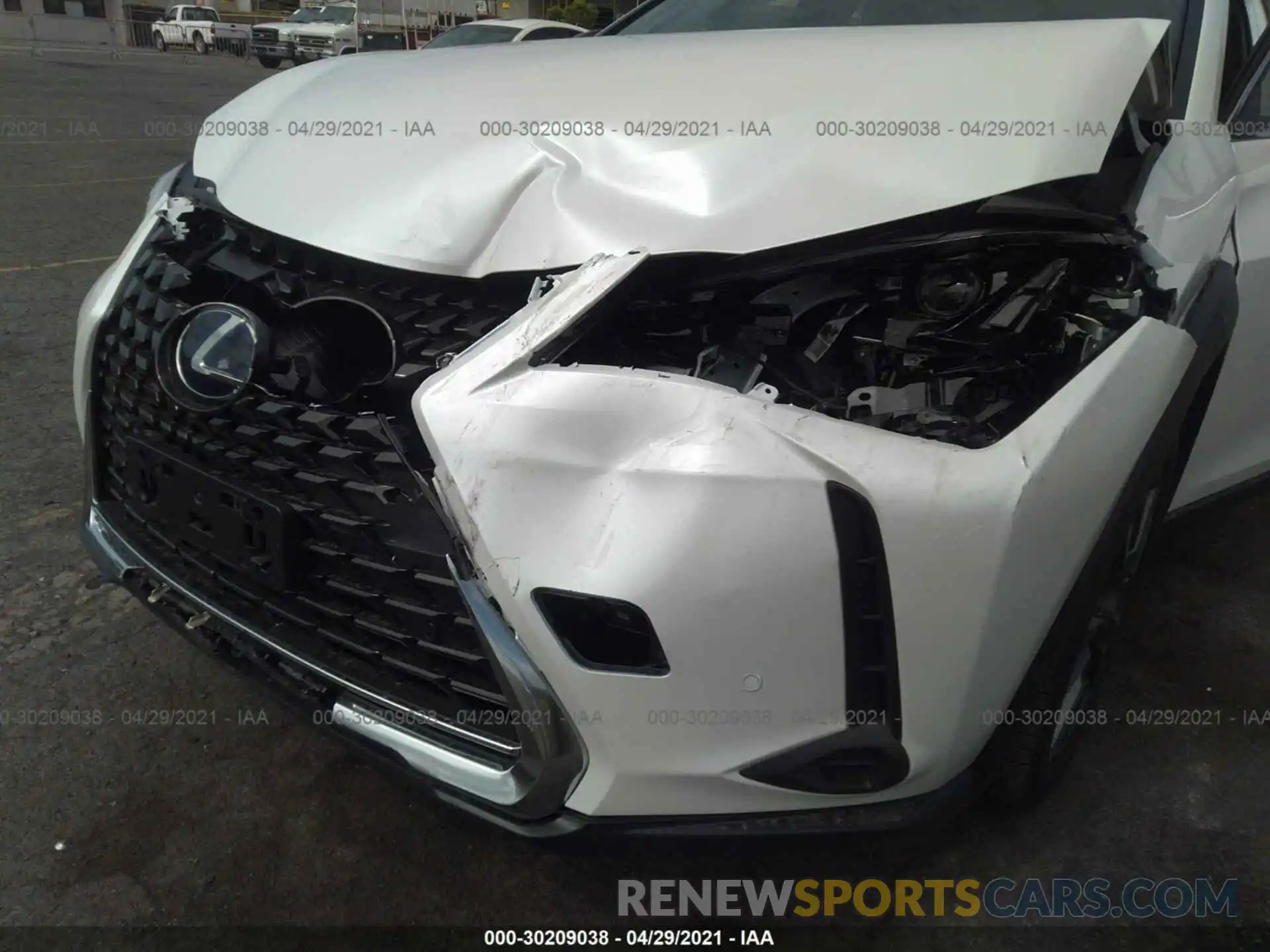 6 Фотография поврежденного автомобиля JTHX9JBH9M2041555 LEXUS UX 2021