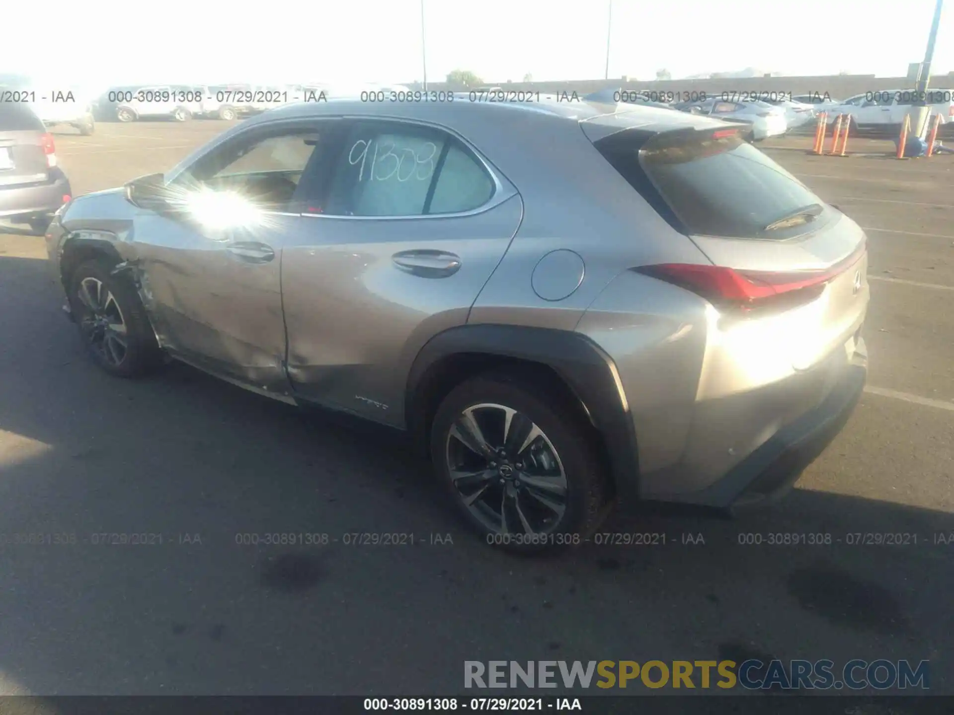 3 Photograph of a damaged car JTHX9JBHXM2038387 LEXUS UX 2021