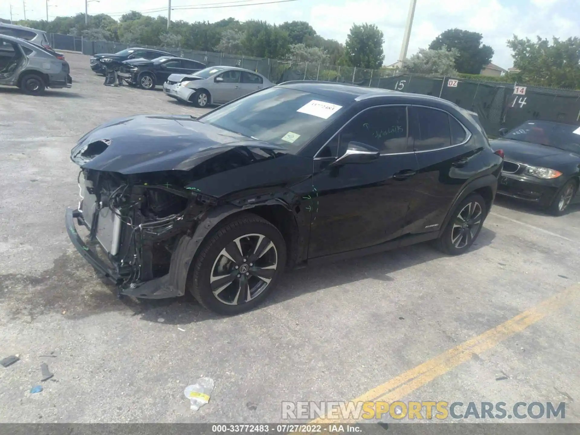 2 Photograph of a damaged car JTHX9JBHXM2042844 LEXUS UX 2021