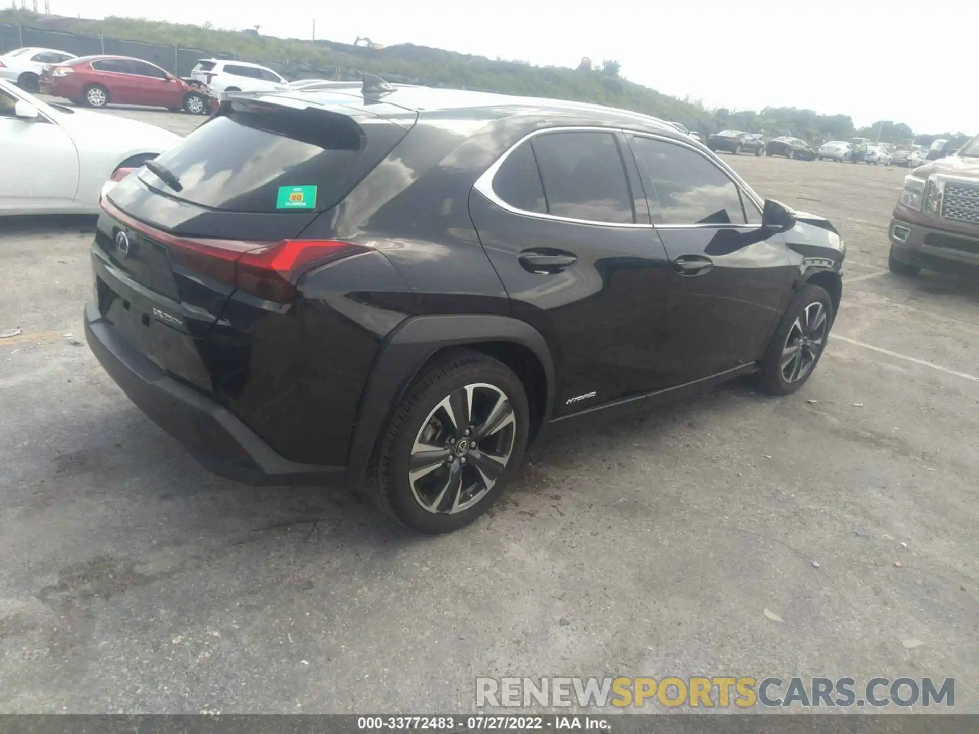 4 Photograph of a damaged car JTHX9JBHXM2042844 LEXUS UX 2021