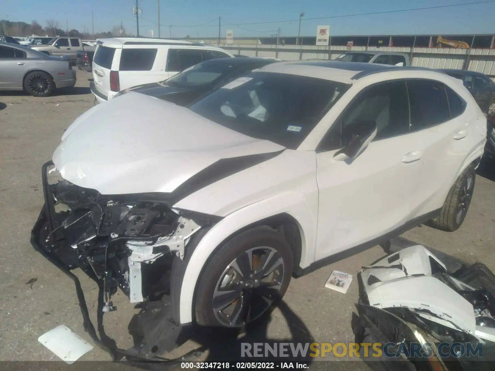 2 Photograph of a damaged car JTHP3JBH7N2046126 LEXUS UX 2022