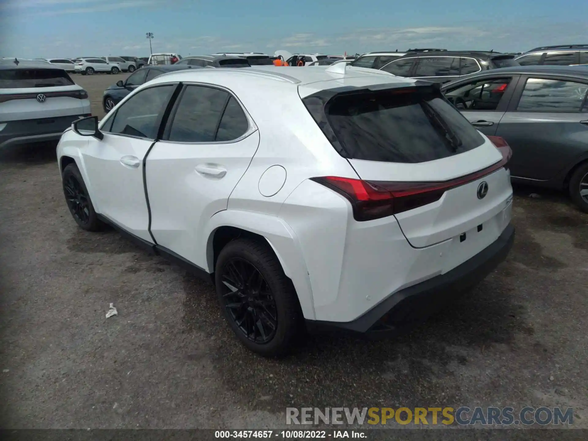 3 Фотография поврежденного автомобиля JTHP3JBH8N2050234 LEXUS UX 2022