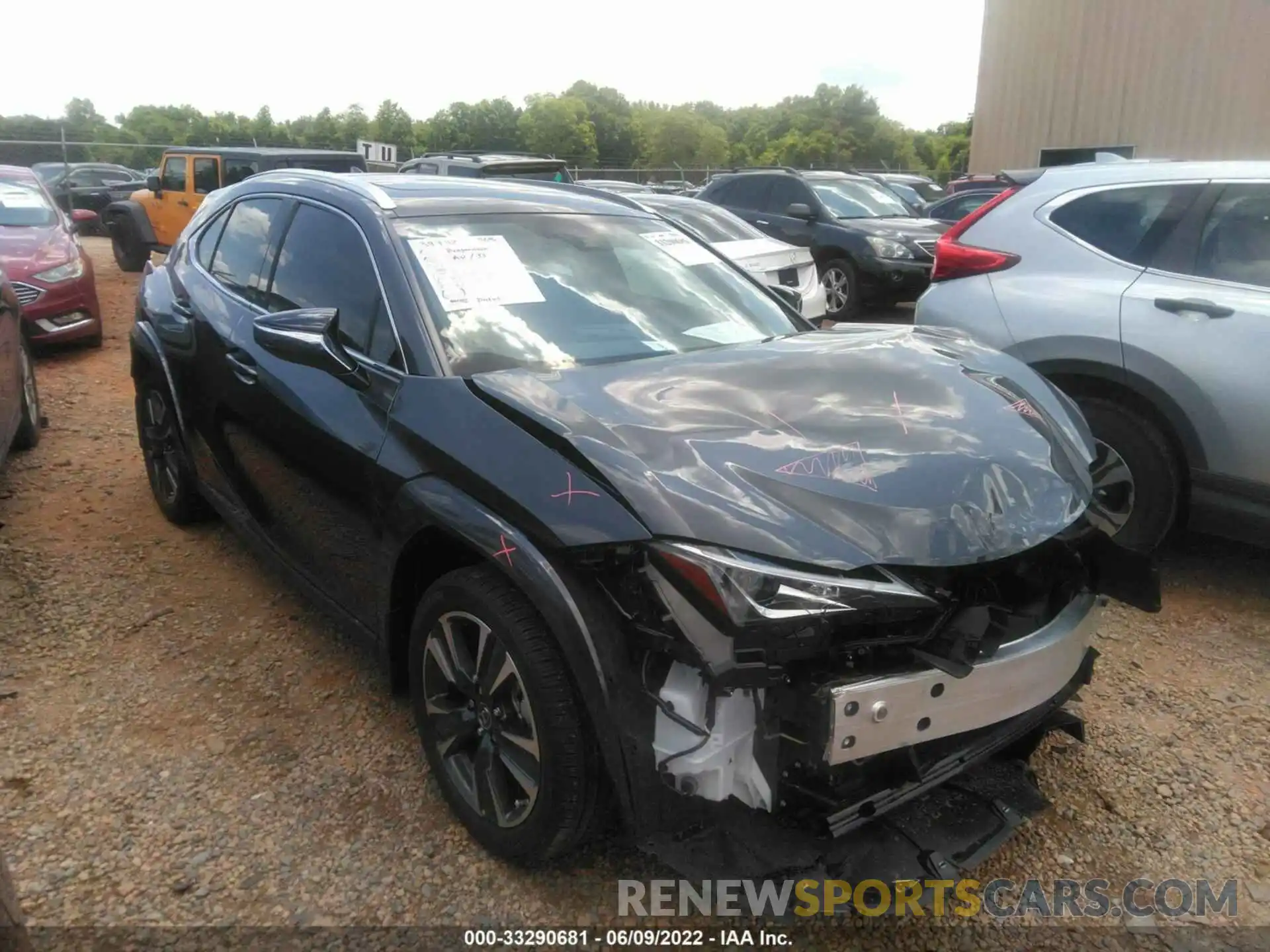 1 Photograph of a damaged car JTHP3JBH9N2052008 LEXUS UX 2022