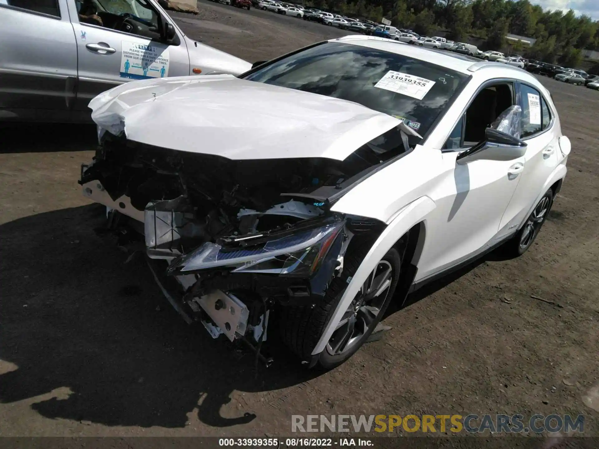 2 Photograph of a damaged car JTHP9JBH5N2061058 LEXUS UX 2022