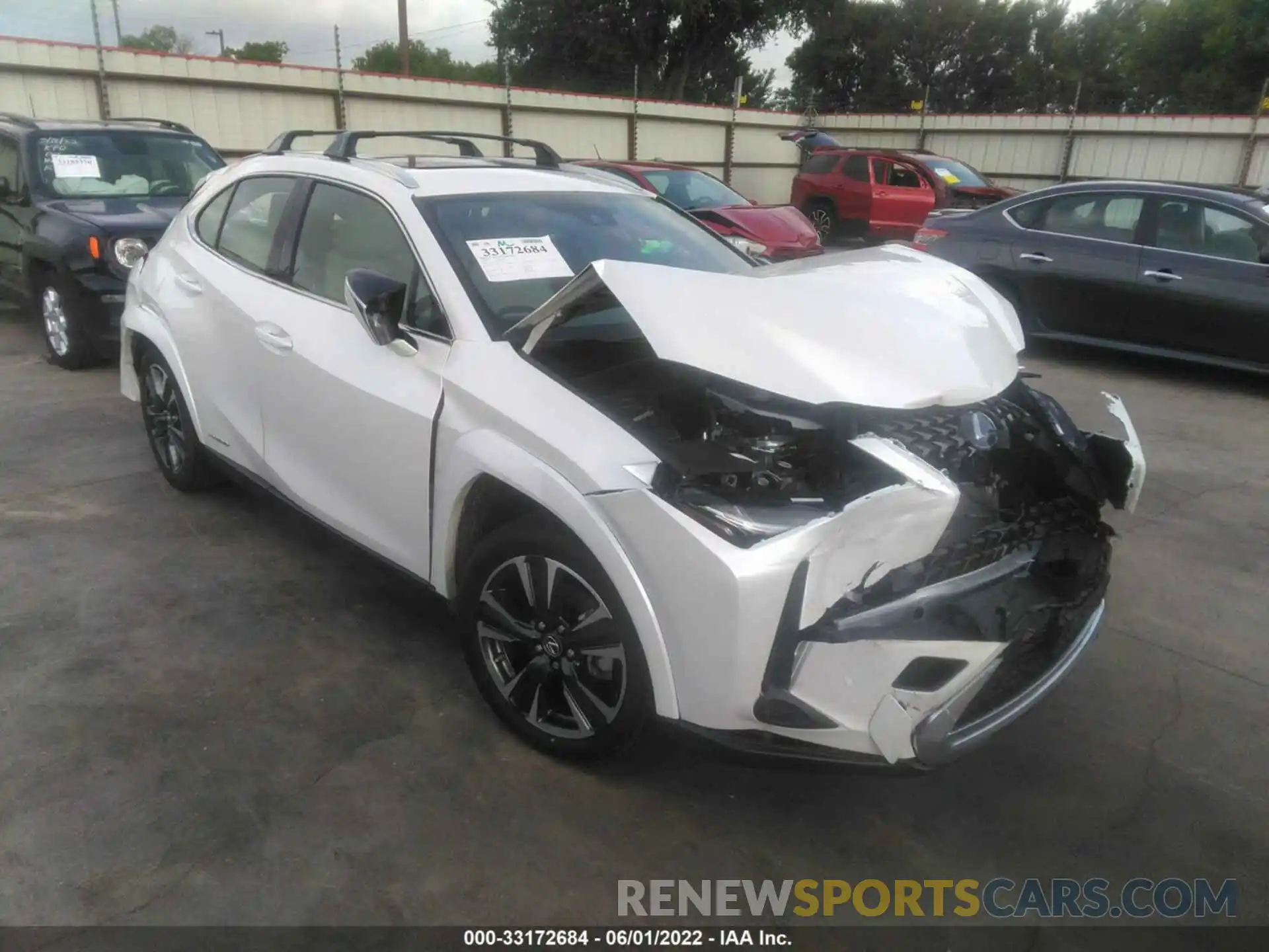 1 Photograph of a damaged car JTHP9JBH7N2055410 LEXUS UX 2022