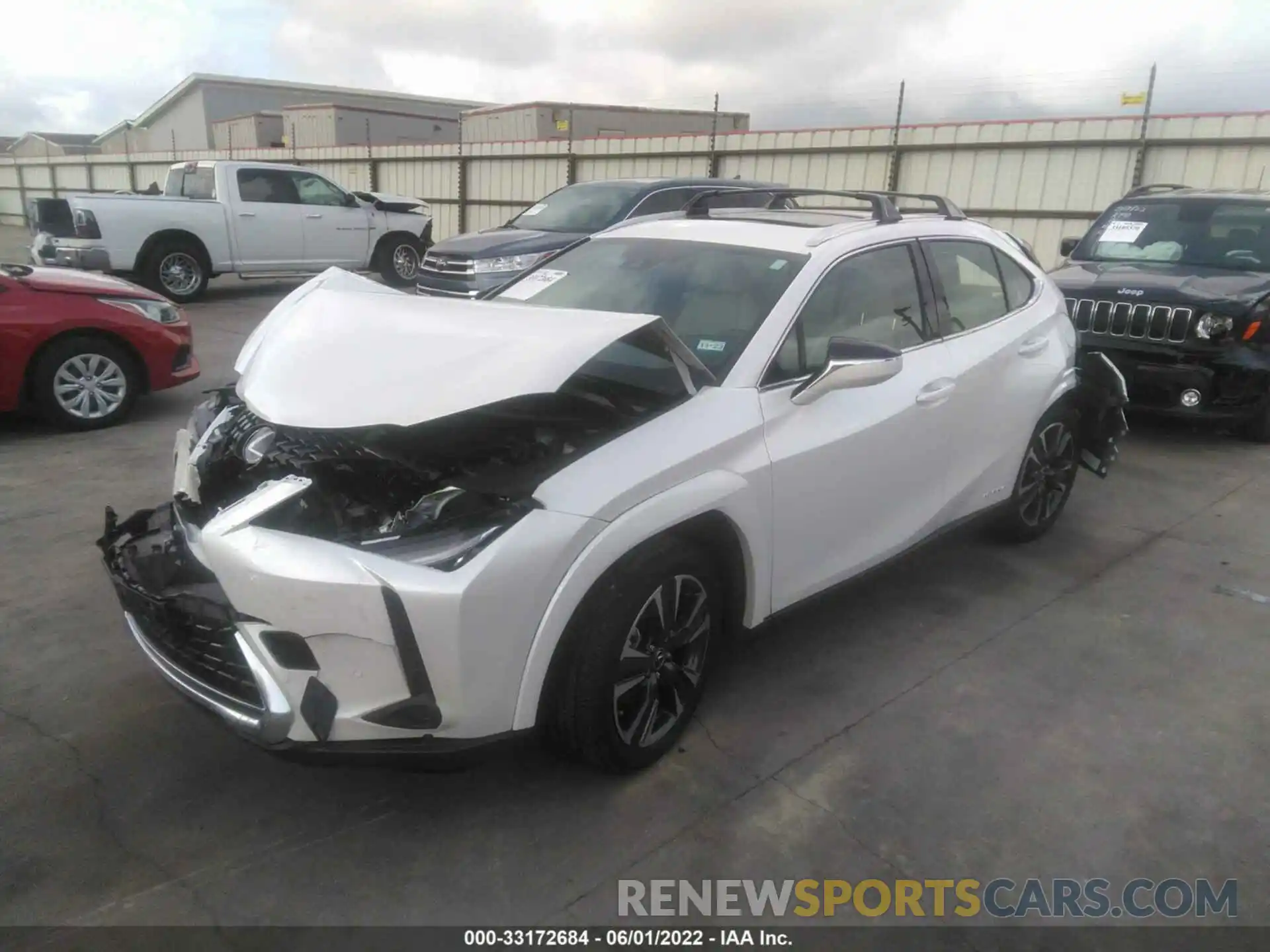 2 Фотография поврежденного автомобиля JTHP9JBH7N2055410 LEXUS UX 2022