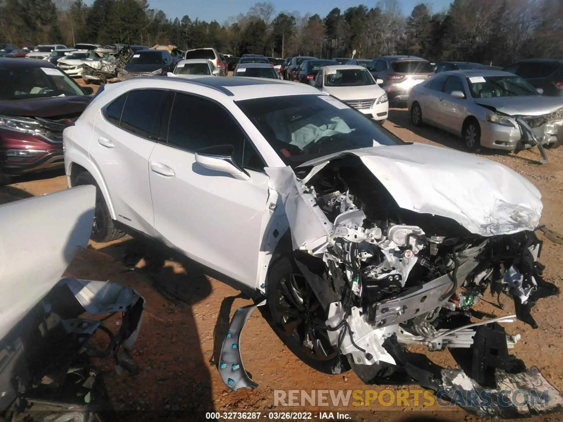 1 Photograph of a damaged car JTHR9JBHXN2058598 LEXUS UX 2022