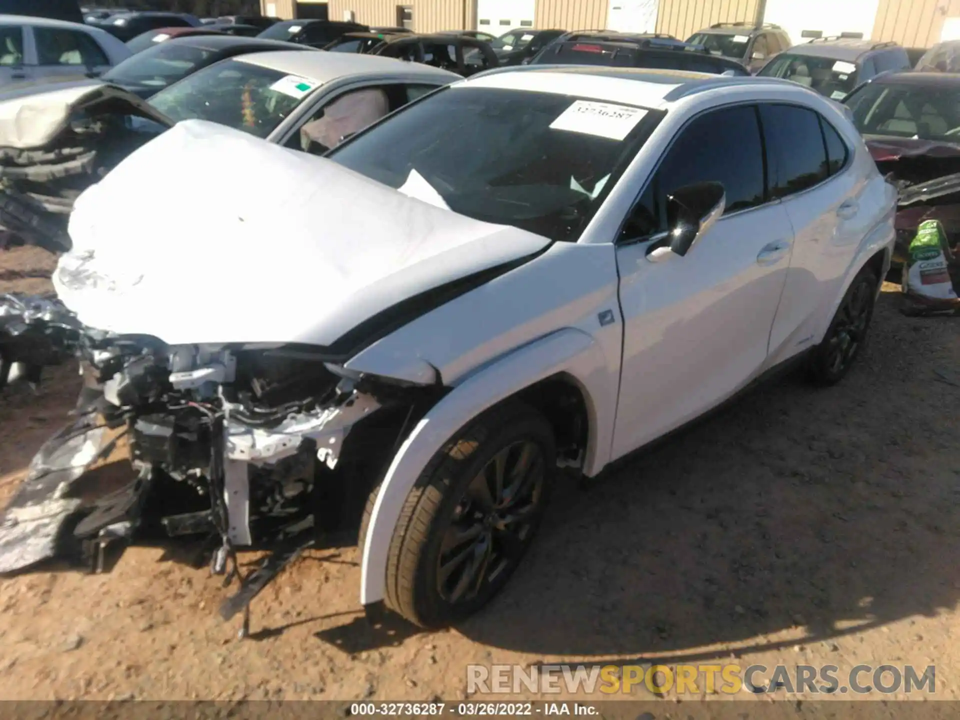 2 Photograph of a damaged car JTHR9JBHXN2058598 LEXUS UX 2022