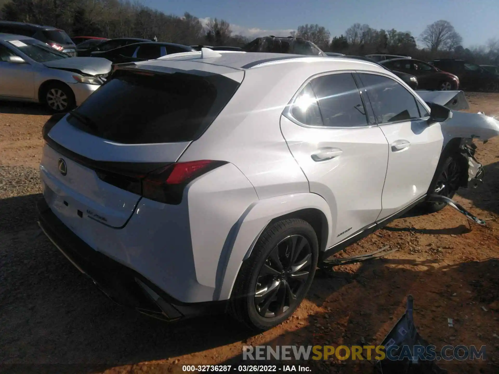 4 Photograph of a damaged car JTHR9JBHXN2058598 LEXUS UX 2022