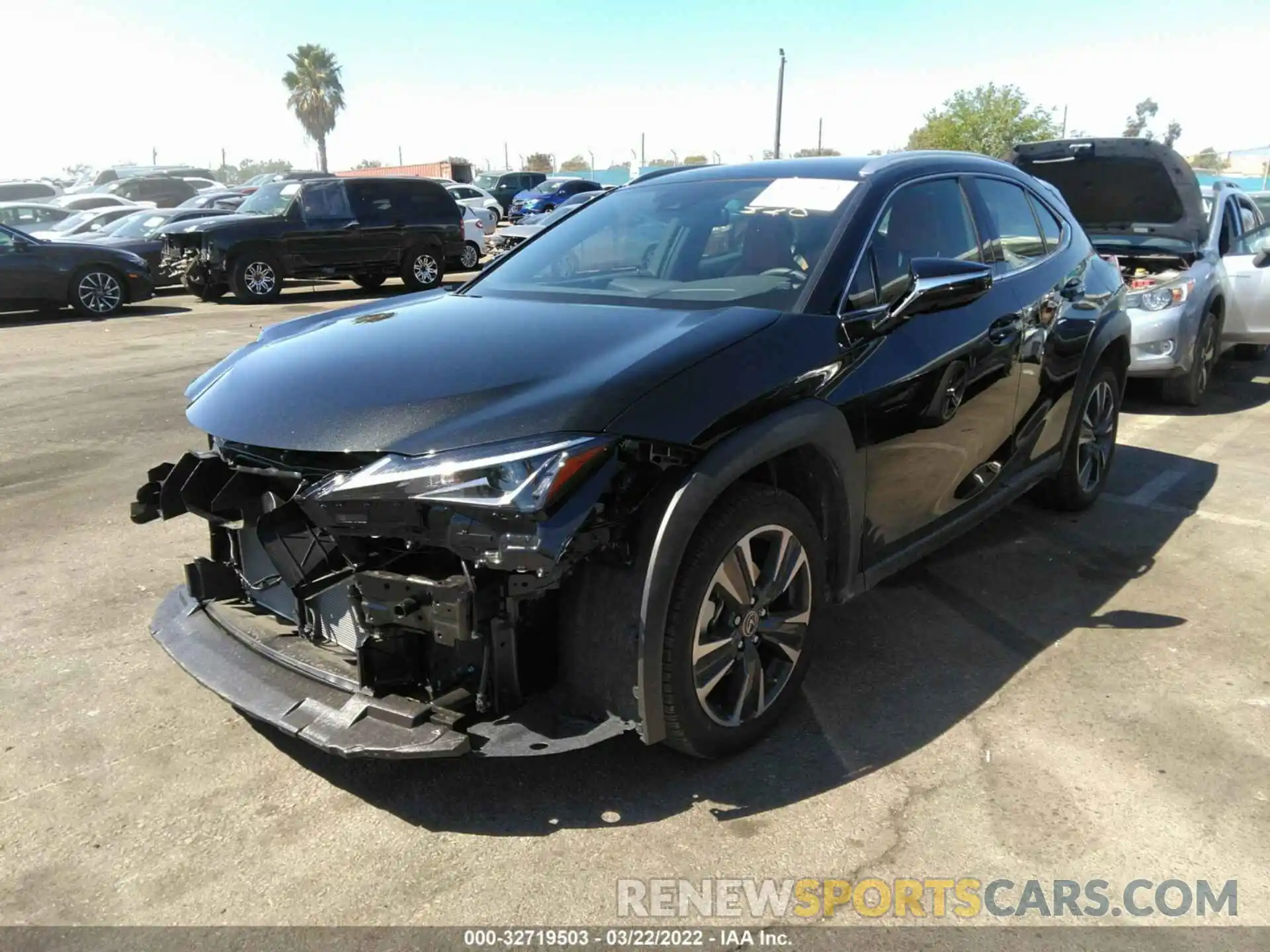 2 Photograph of a damaged car JTHX3JBH7N2047437 LEXUS UX 2022