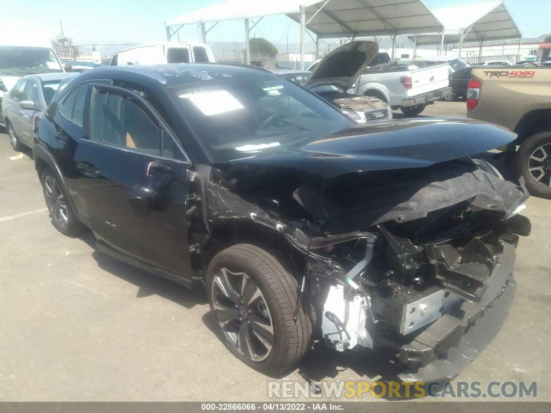 1 Photograph of a damaged car JTHX3JBHXN2048162 LEXUS UX 2022