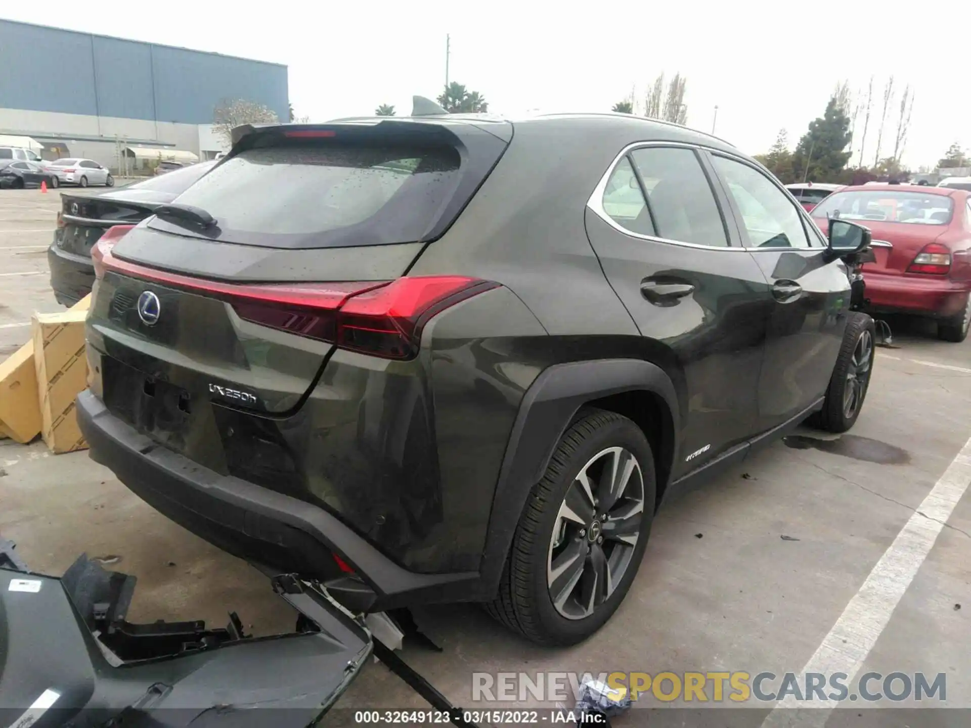 4 Фотография поврежденного автомобиля JTHX9JBH0N2056642 LEXUS UX 2022