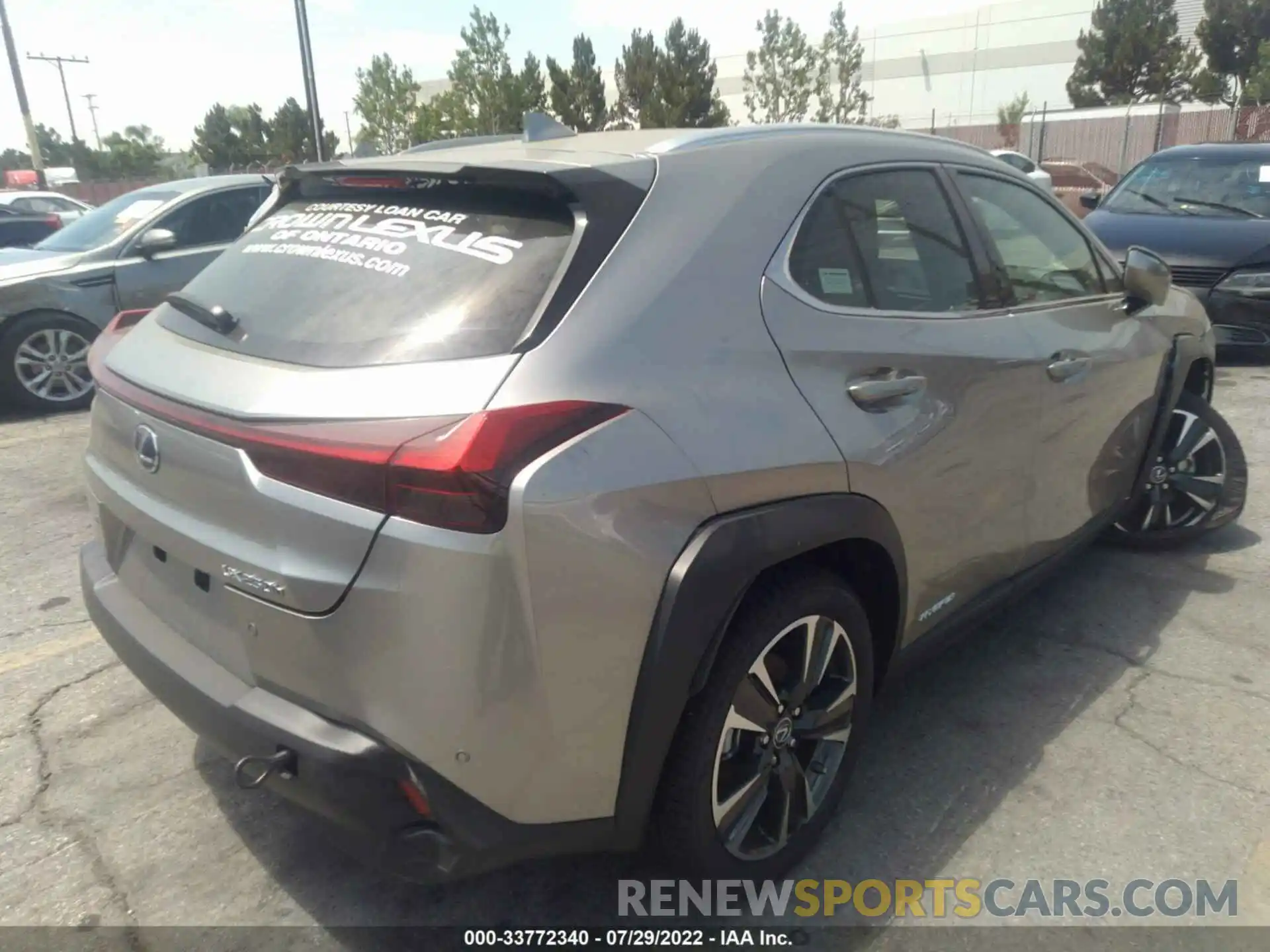 4 Фотография поврежденного автомобиля JTHX9JBH4N2061455 LEXUS UX 2022