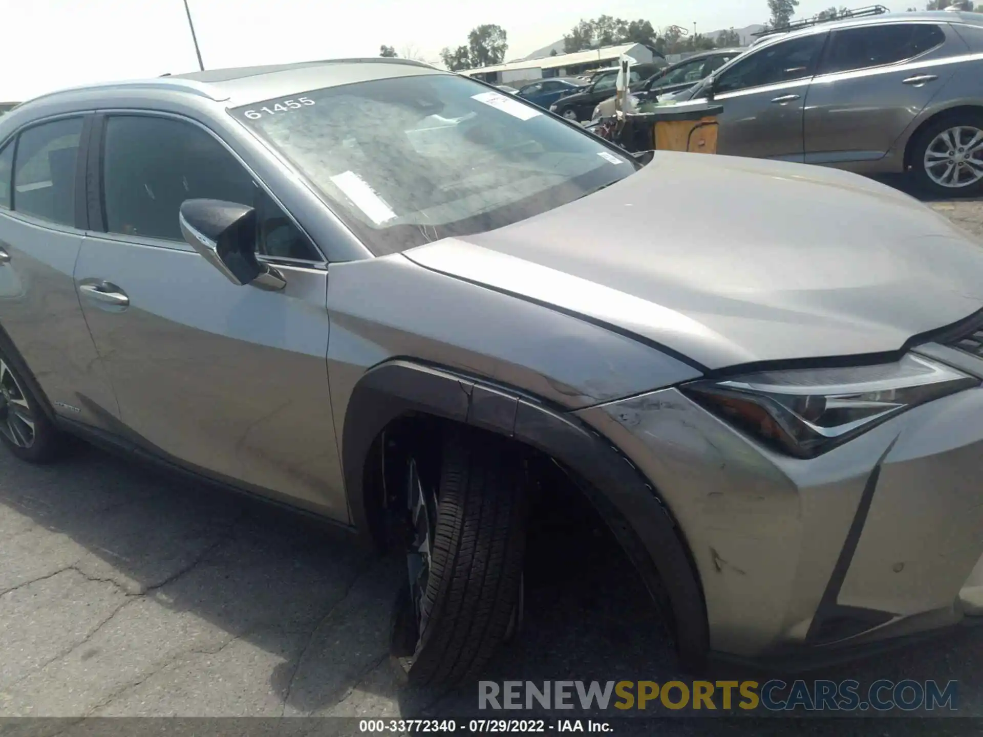 6 Фотография поврежденного автомобиля JTHX9JBH4N2061455 LEXUS UX 2022