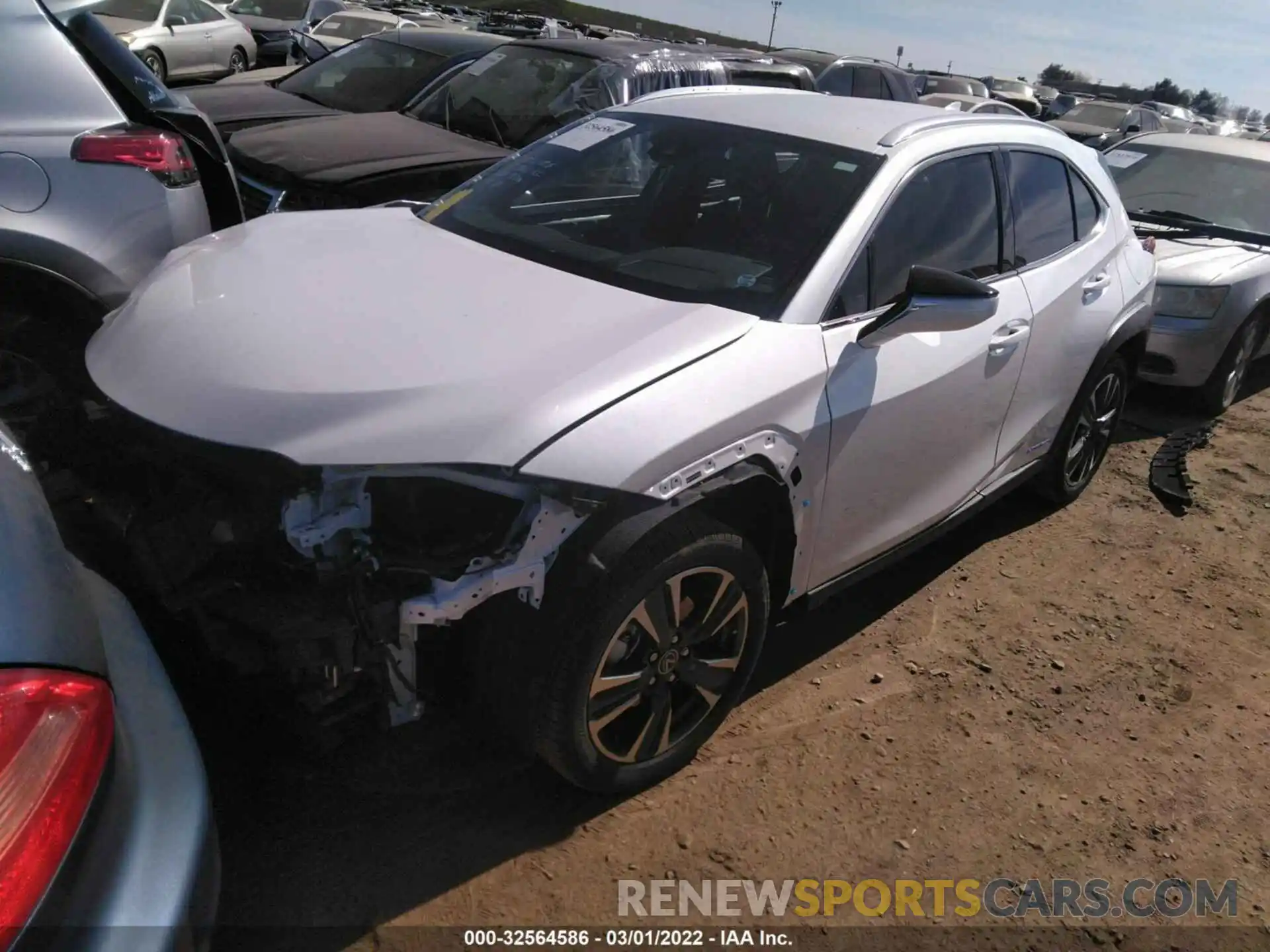 2 Photograph of a damaged car JTHX9JBHXN2056180 LEXUS UX 2022