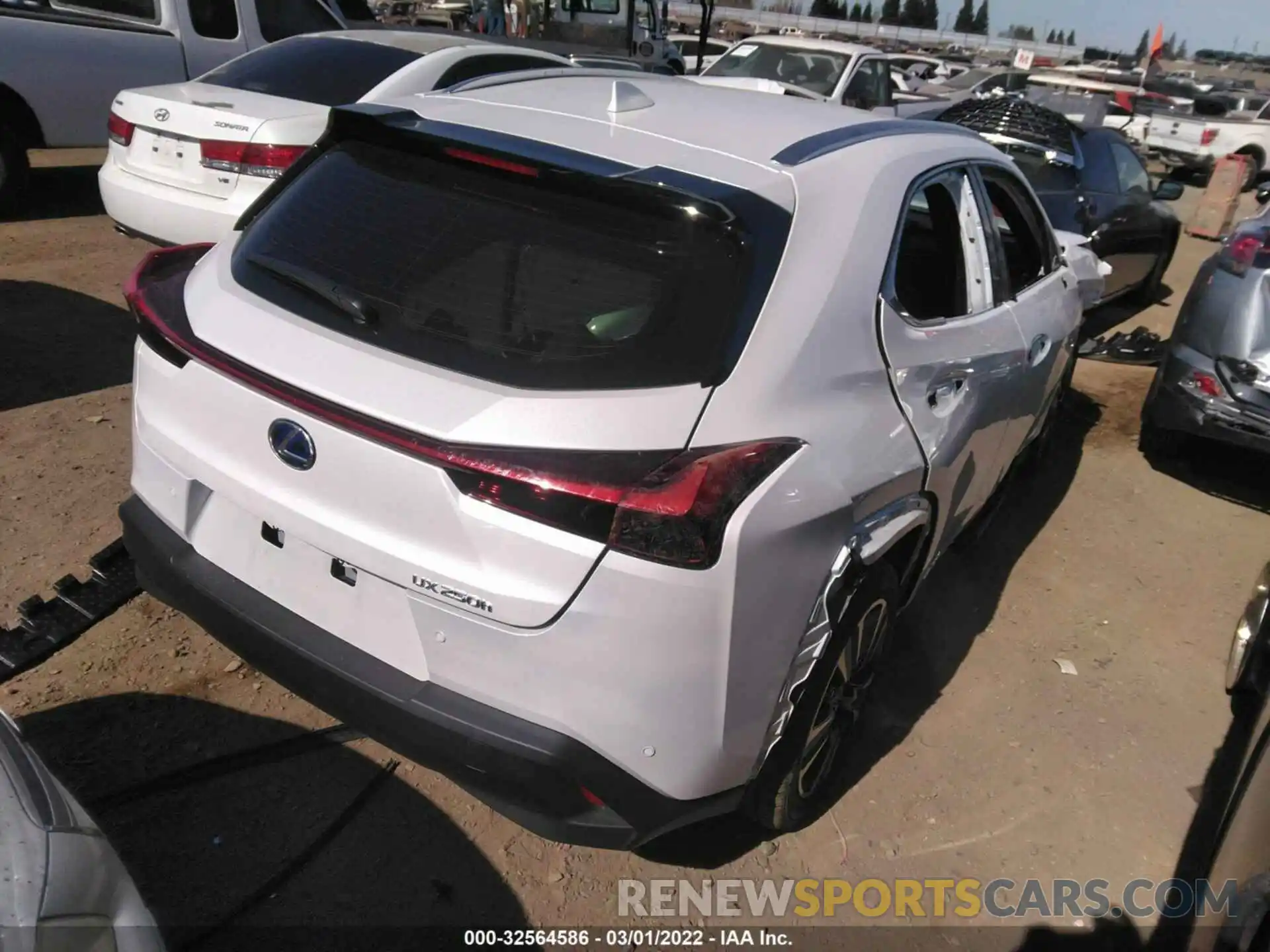 4 Photograph of a damaged car JTHX9JBHXN2056180 LEXUS UX 2022