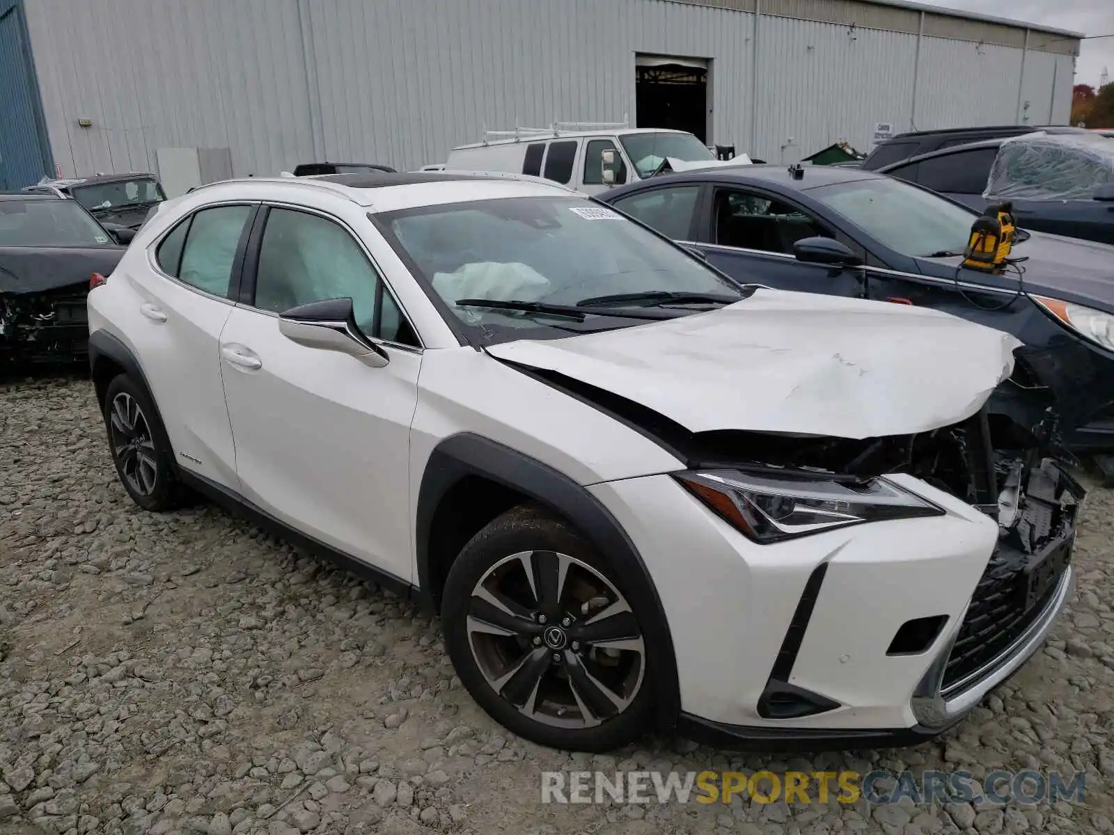 1 Photograph of a damaged car JTHU9JBH0K2009366 LEXUS UX 250H 2019