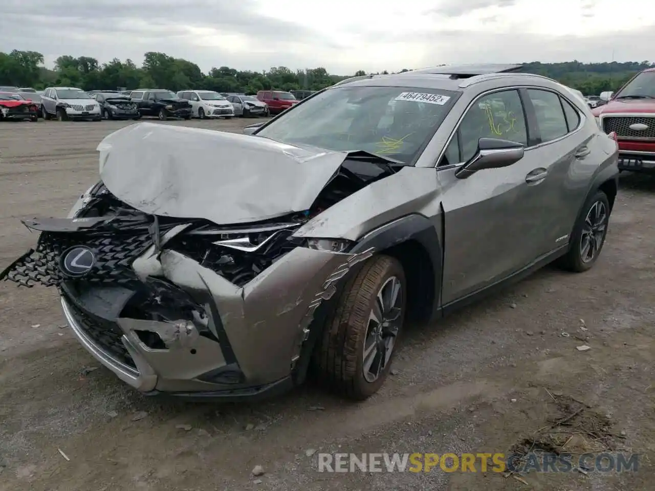 2 Photograph of a damaged car JTHU9JBH0K2013742 LEXUS UX 250H 2019